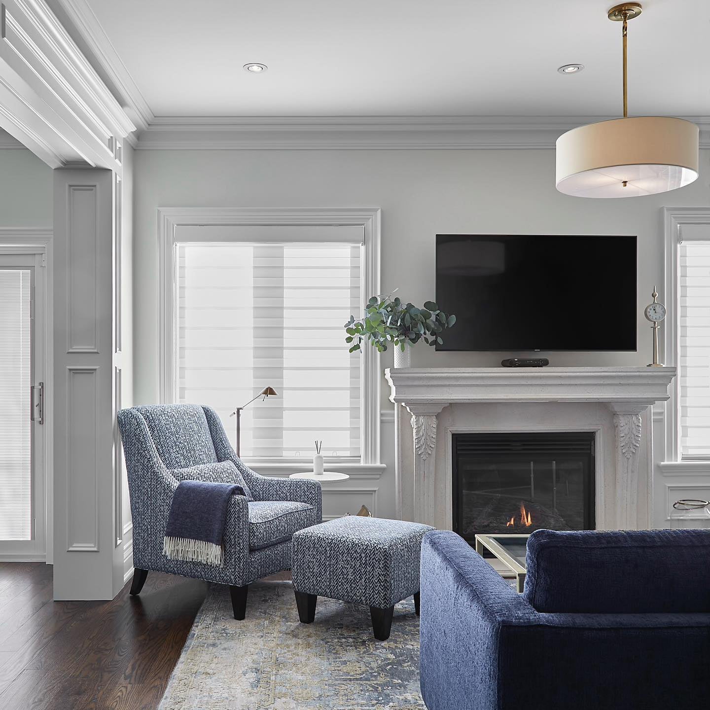 Olvynis Modern Minimalist Hanging Brass Fabric Pendant Lamp - Lamp Copper