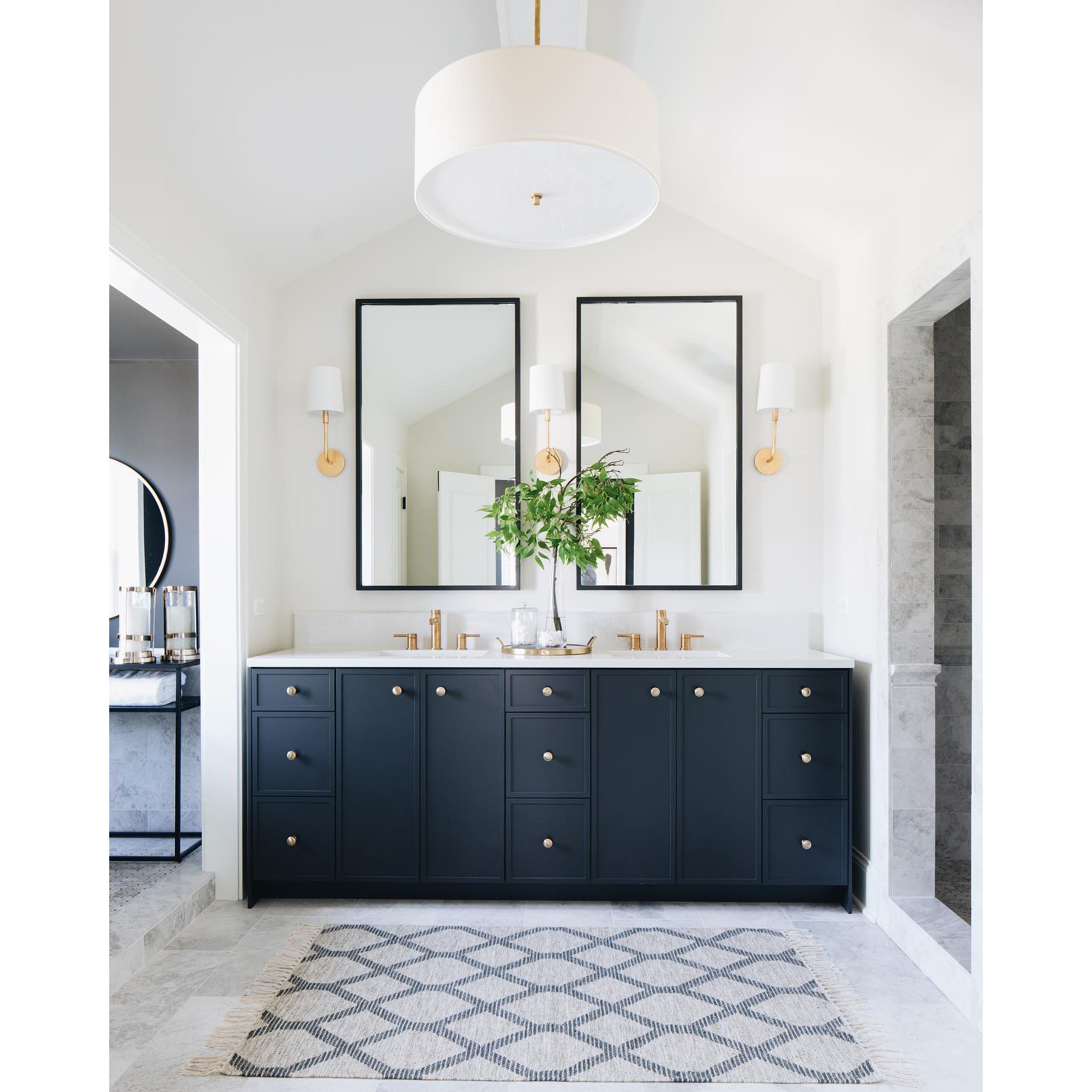 Olvynis Modern Minimalist Hanging Brass Fabric Pendant Lamp - Lamp Copper