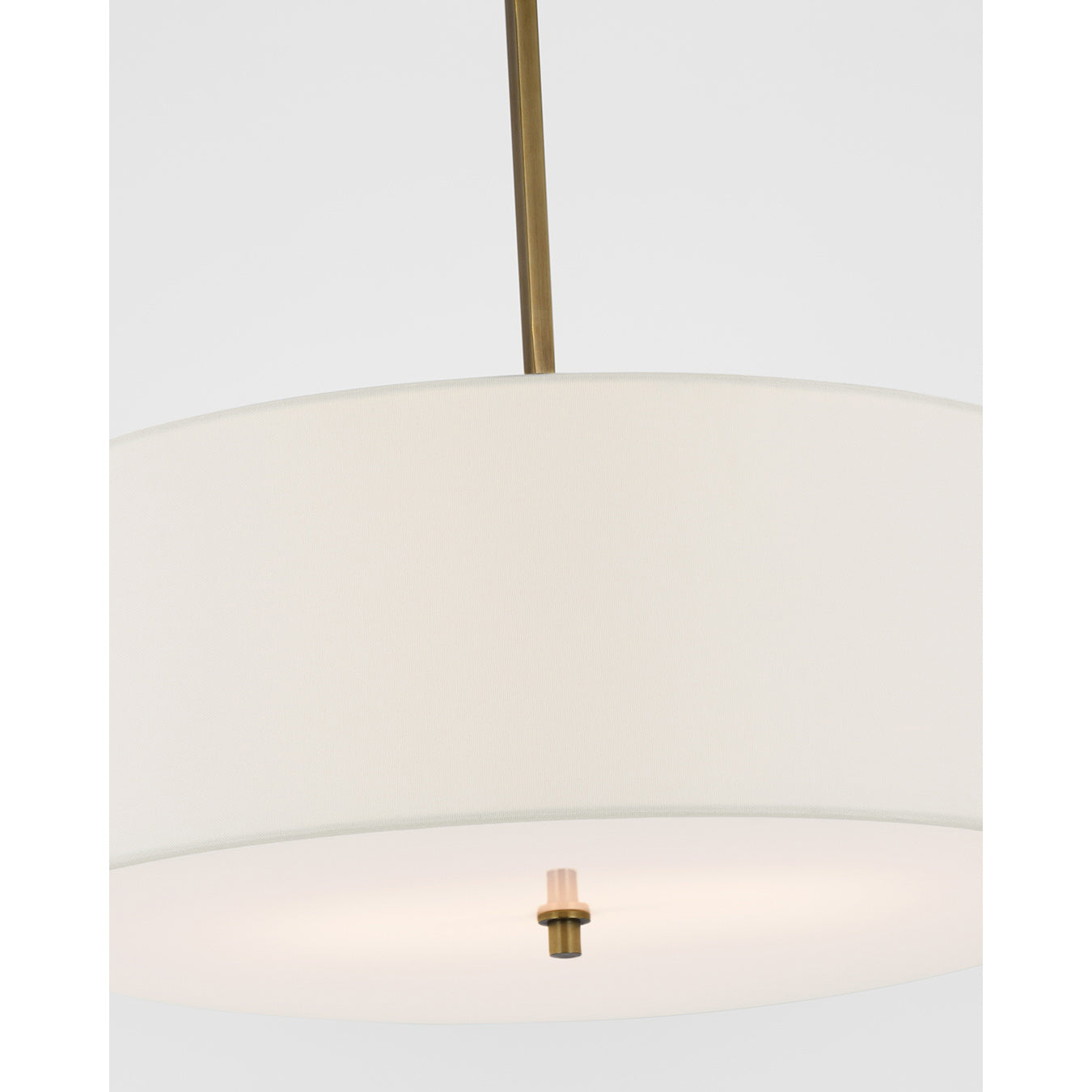 Olvynis Modern Minimalist Hanging Brass Fabric Pendant Lamp - Lamp Copper