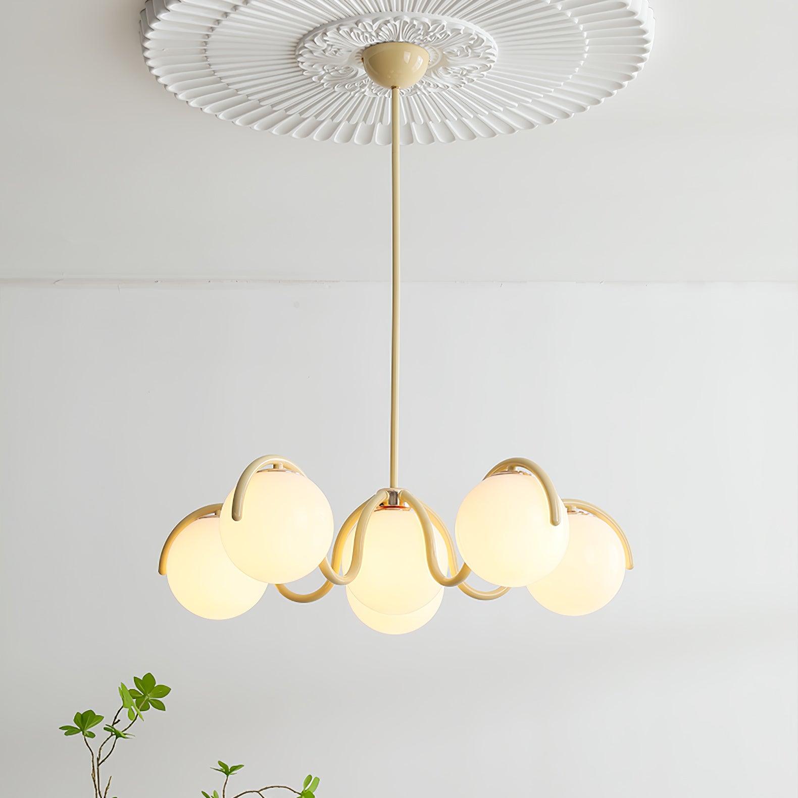 Aria Lampadario Lineare Curvo