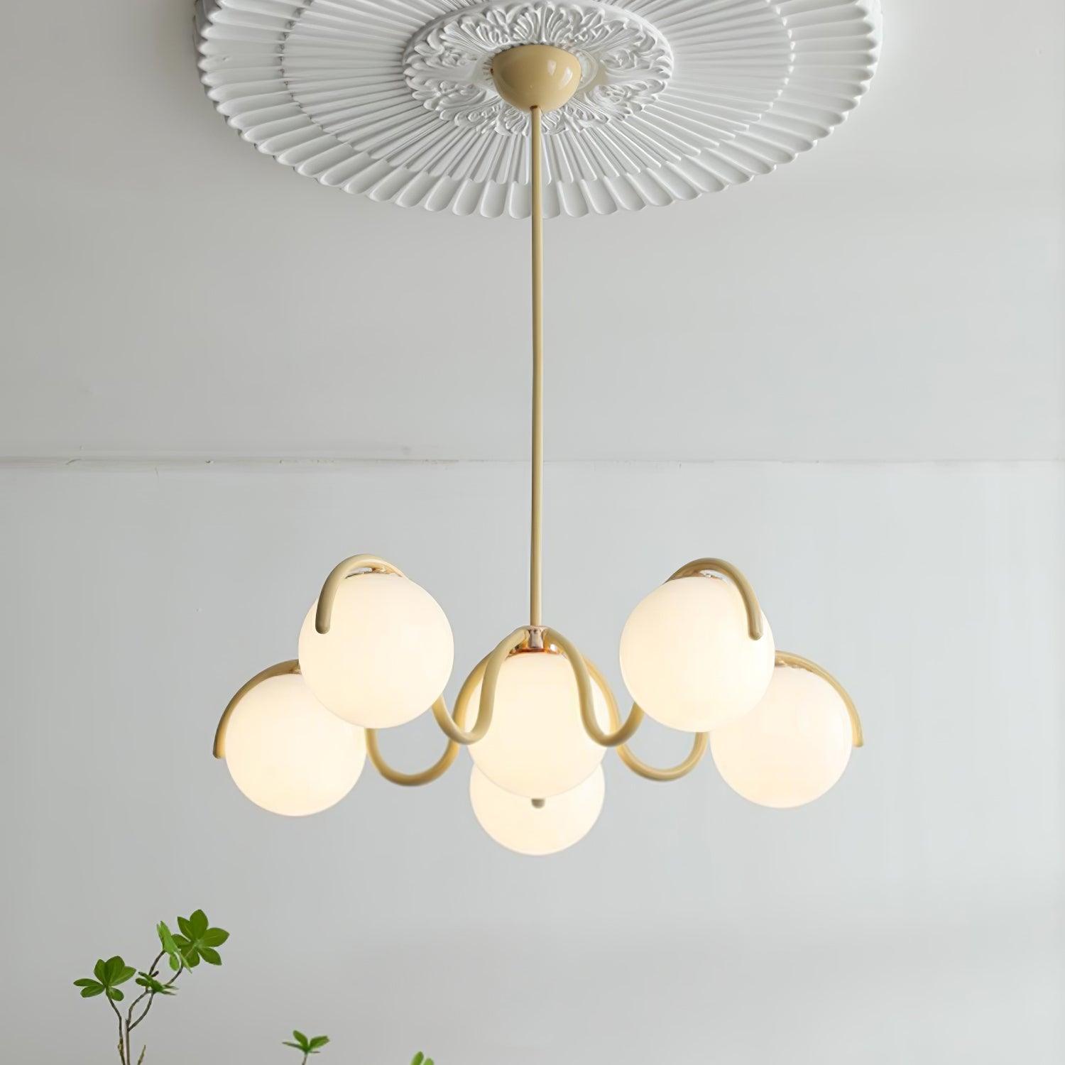 Aria Lampadario Lineare Curvo