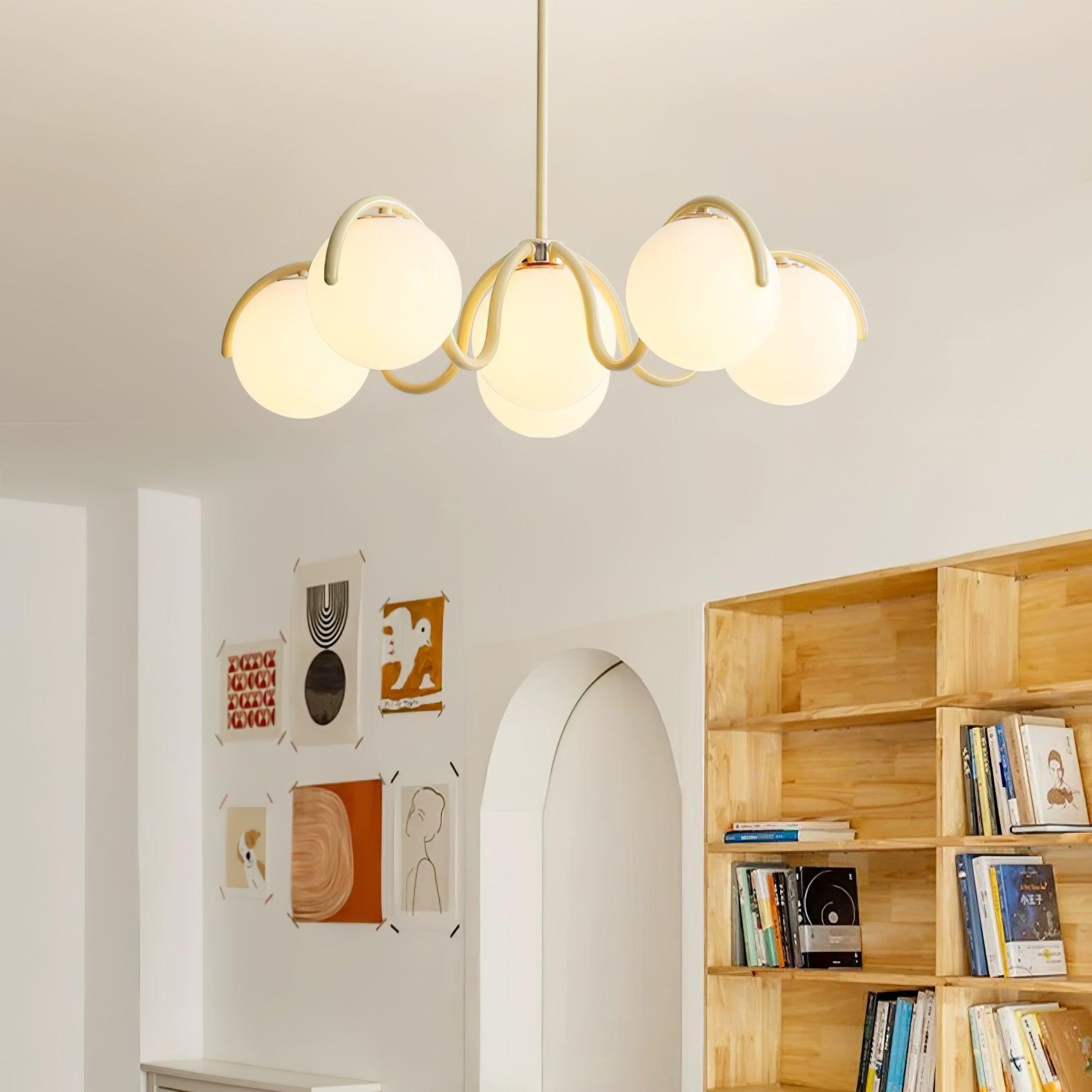 Aria Lampadario Lineare Curvo