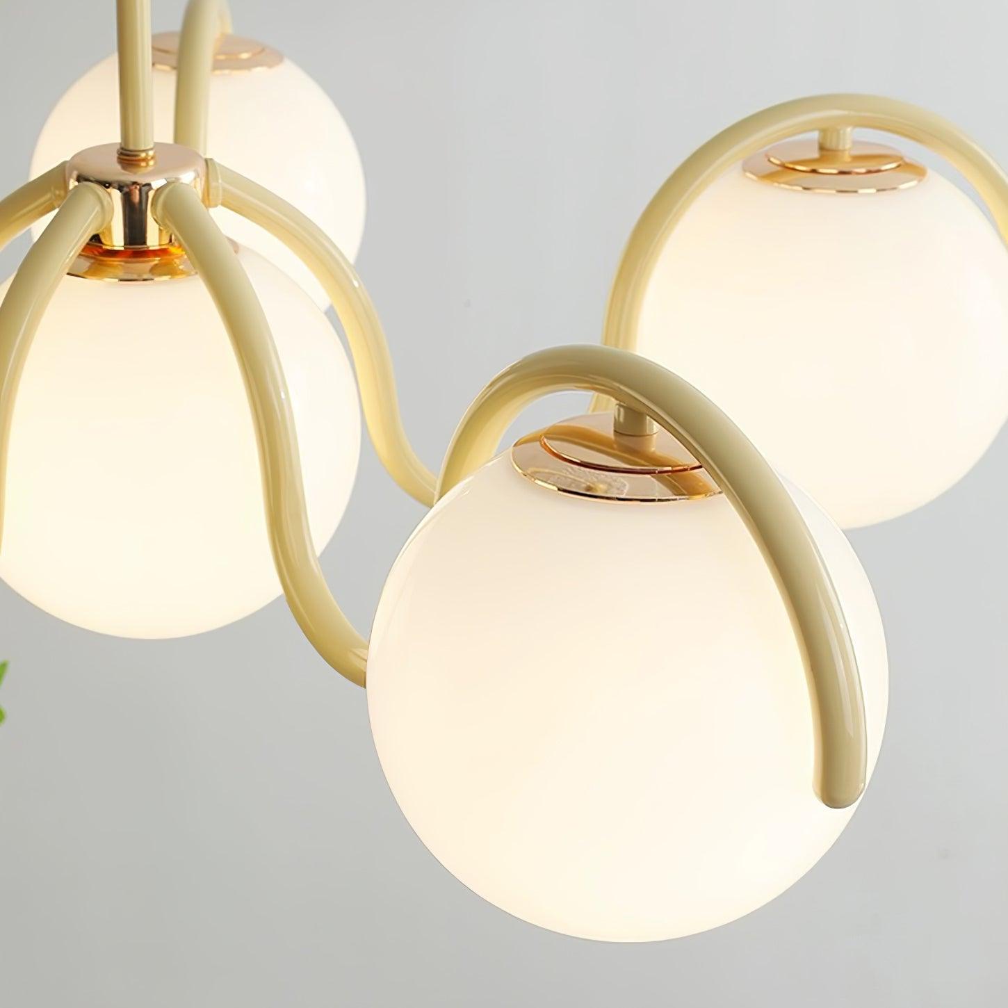 Aria Lampadario Lineare Curvo