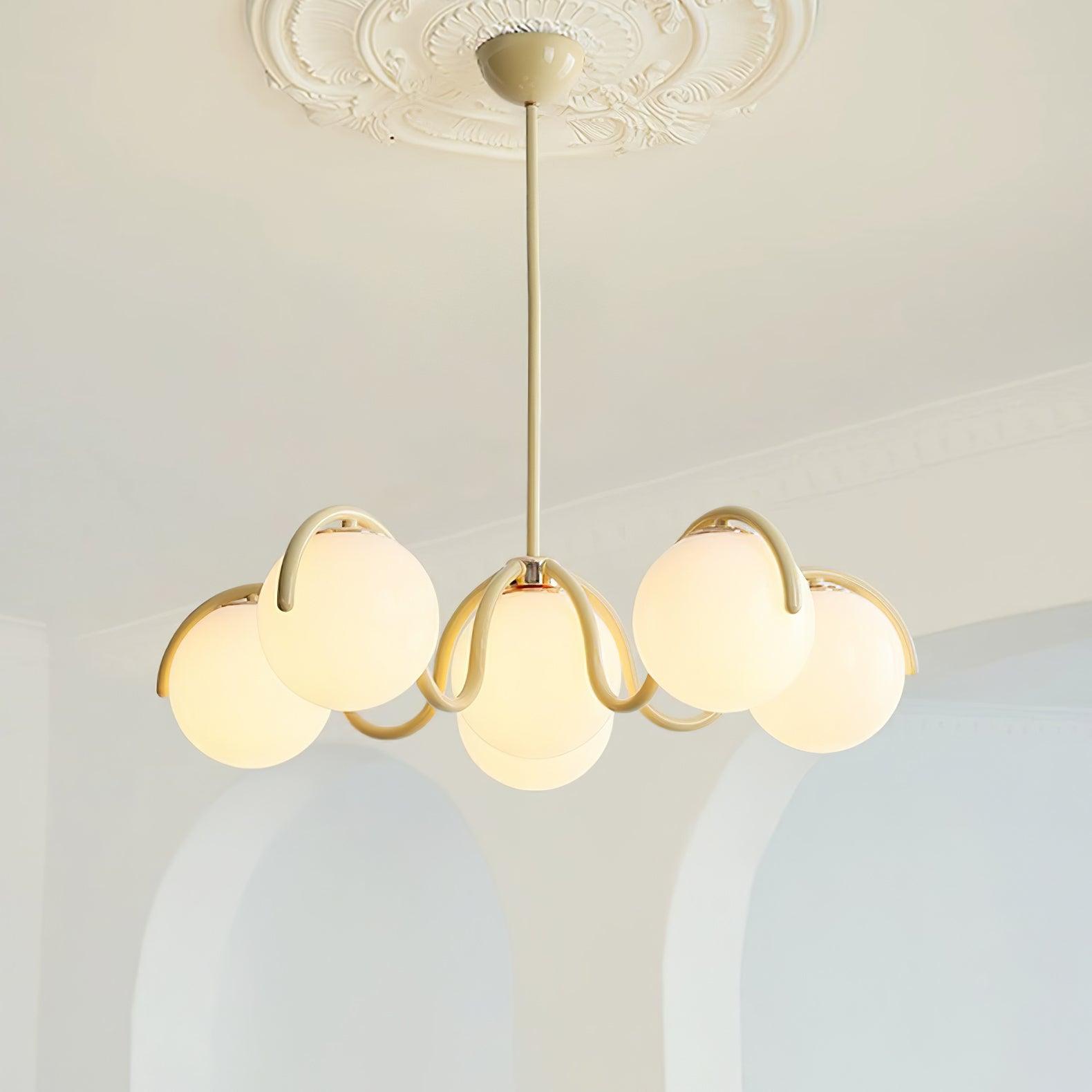 Aria Lampadario Lineare Curvo