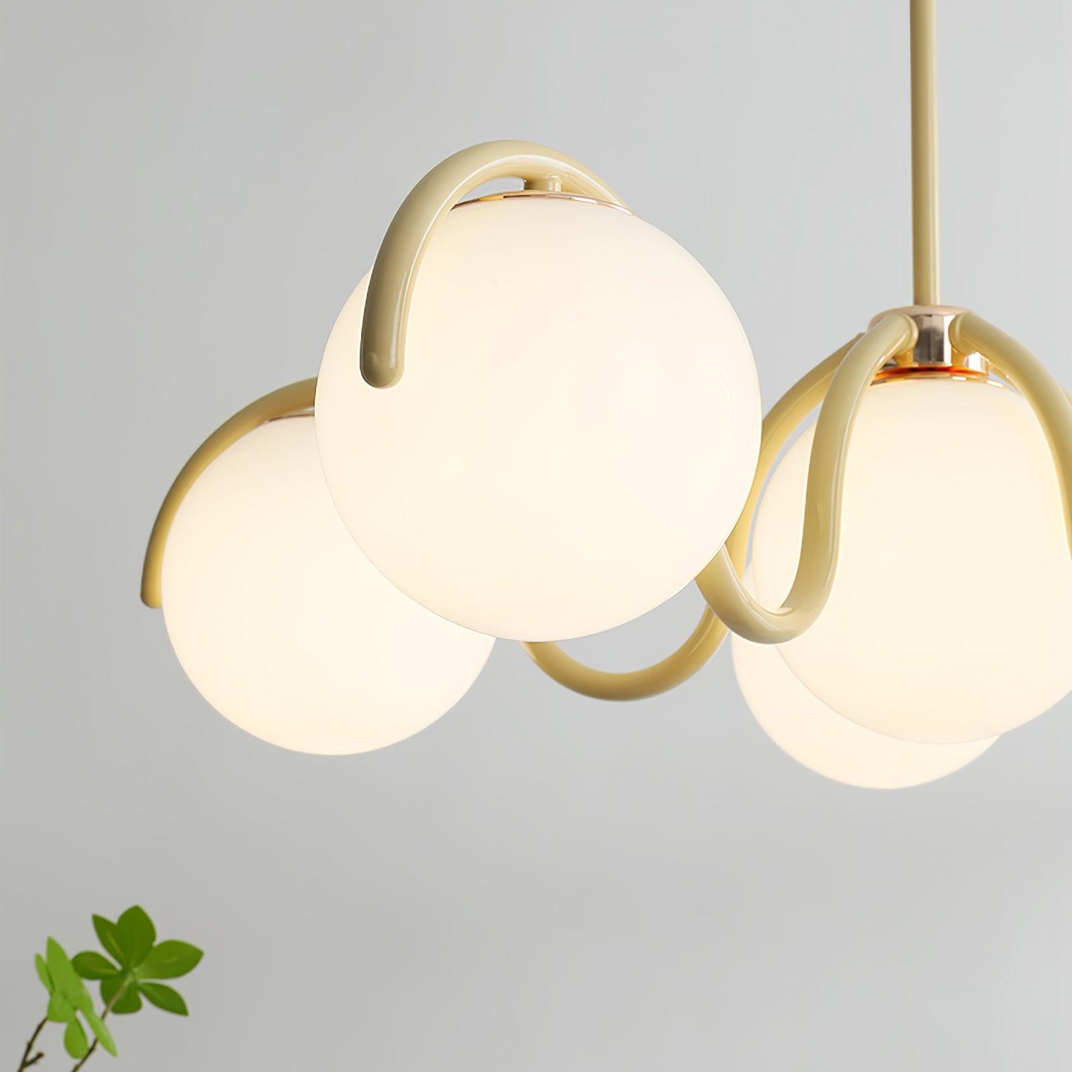 Aria Lampadario Lineare Curvo