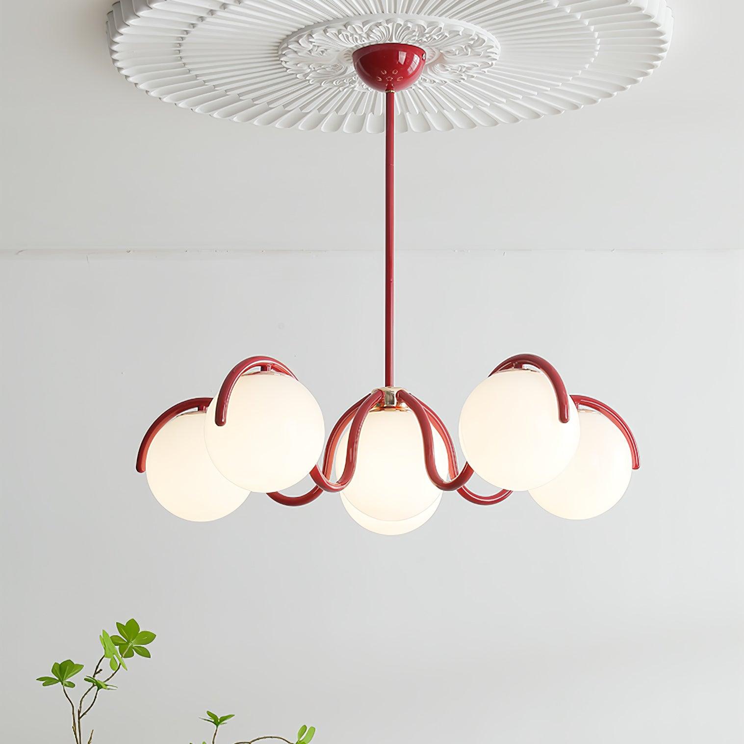 Aria Lampadario Lineare Curvo