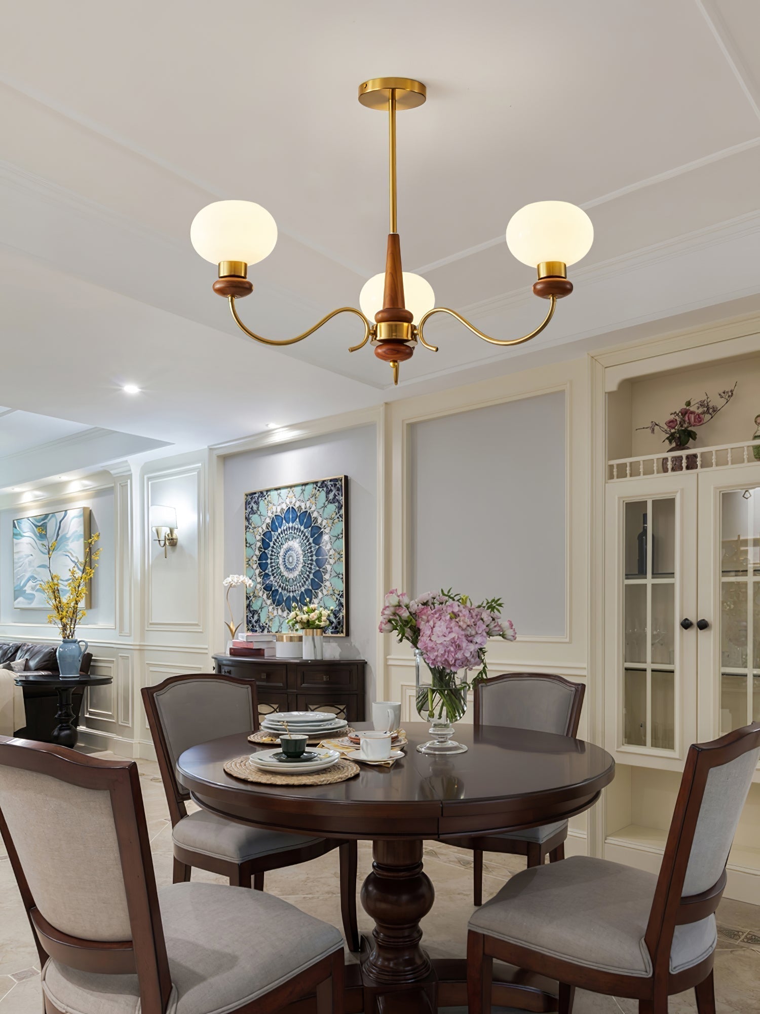 Regency Globe Chandelier - Blowlighting