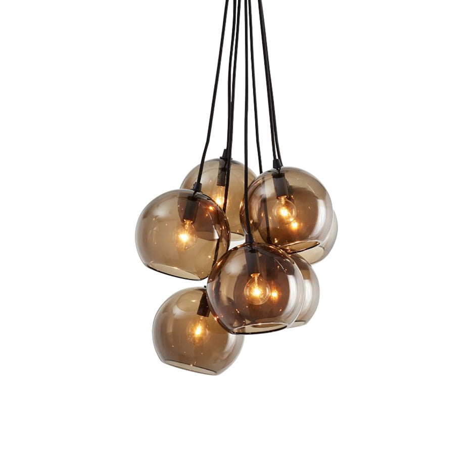 Ucaryra Modern Minimalist Glass Metal Pendant Lamp - Lamp Copper