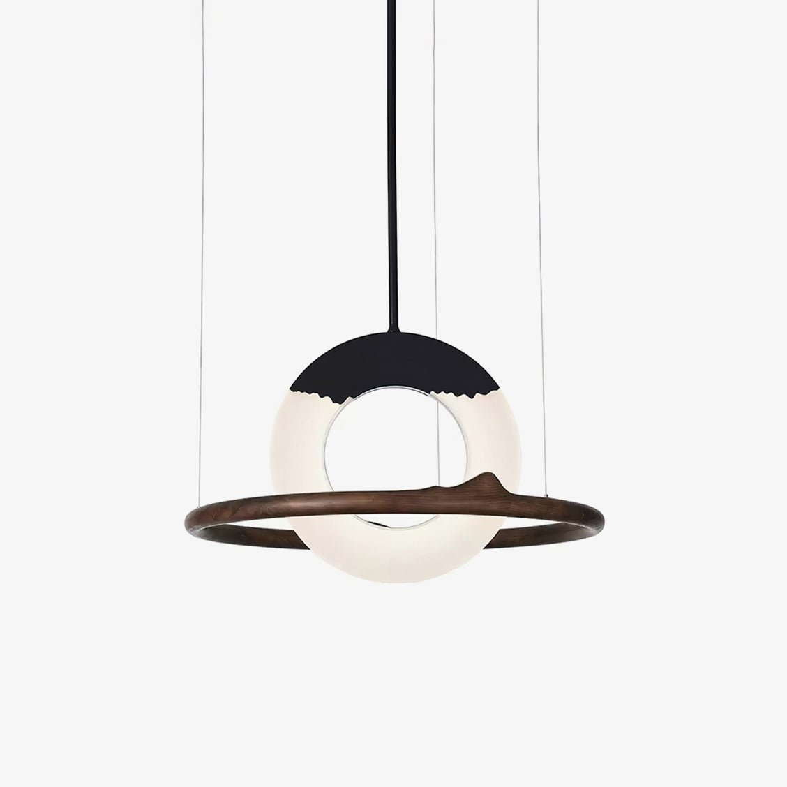 Mytalan Circular Acrylic Wood Pendant Light - Blowlighting