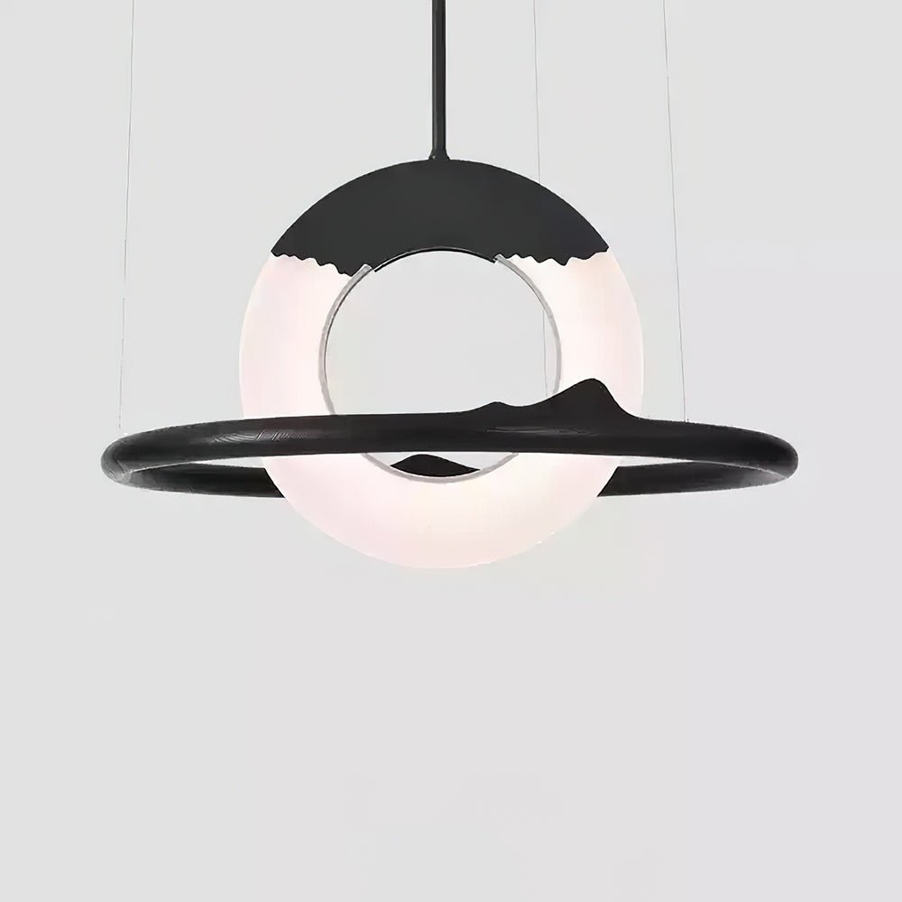 Mytalan Circular Acrylic Wood Pendant Light - Blowlighting