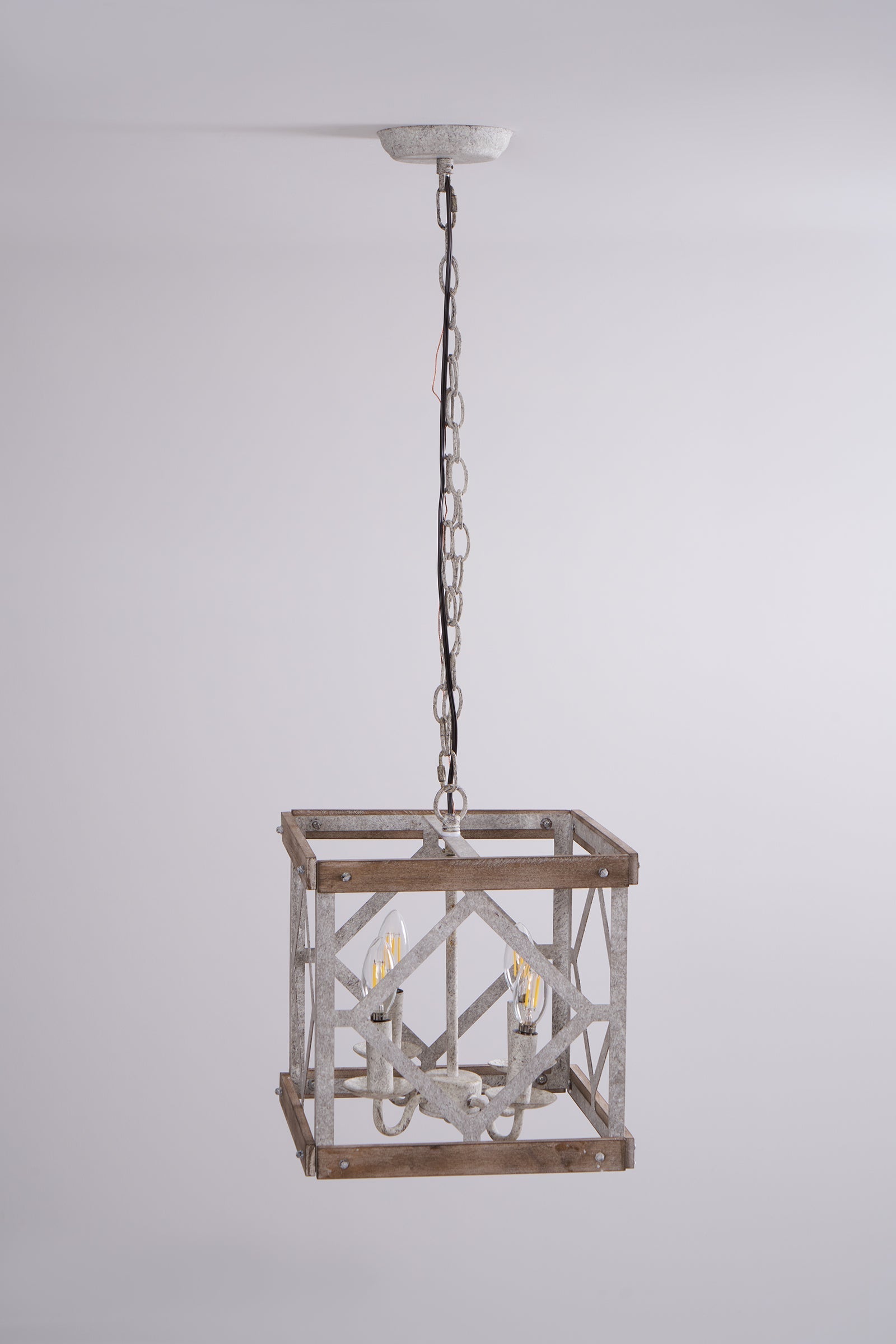 Zelaeora Individual Creativity 4 - Light Wooden Metal Pendant Lamp - Lamp Copper