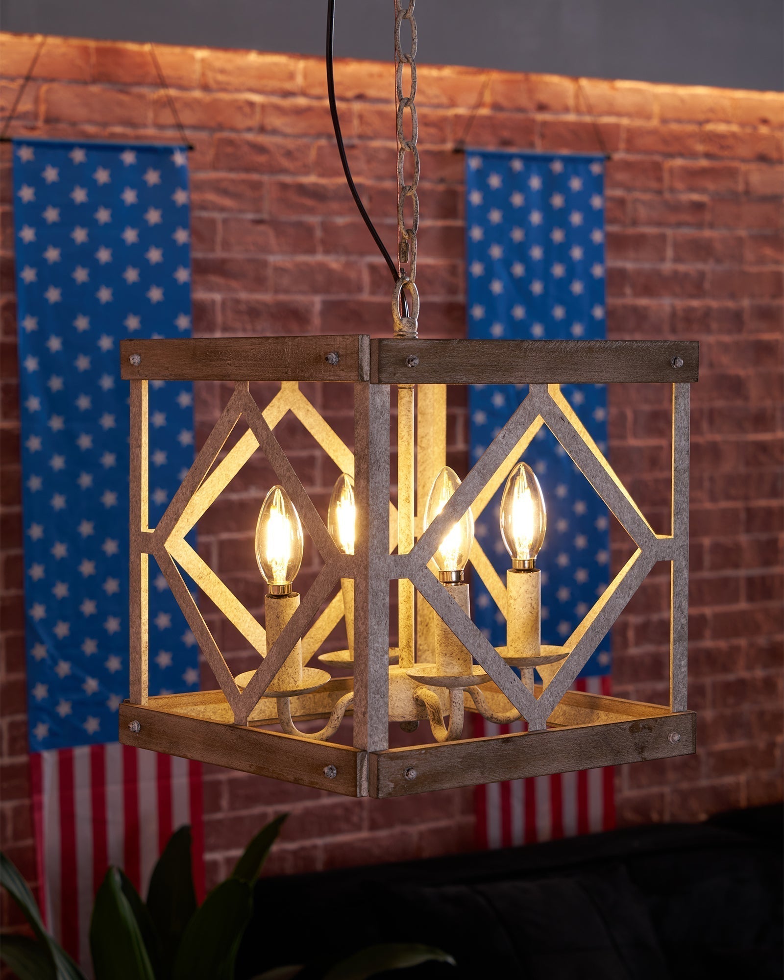 Zelaeora Individual Creativity 4 - Light Wooden Metal Pendant Lamp - Lamp Copper