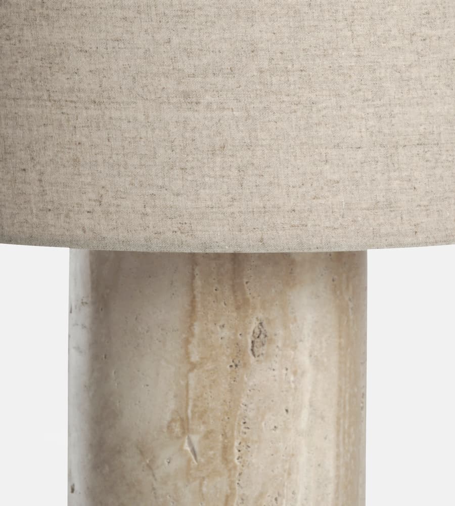 Remi Stone Table Lamp - Lamp Copper