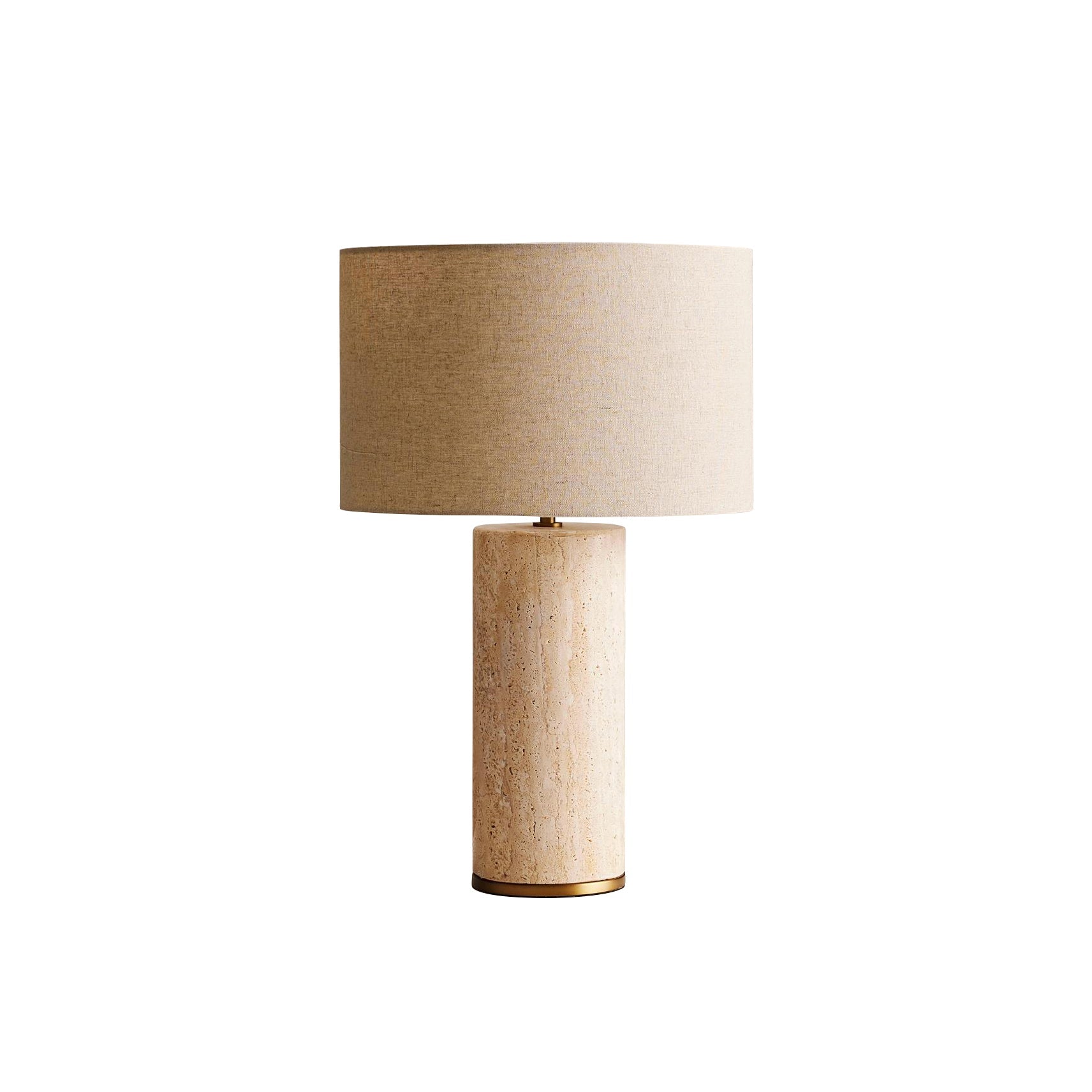 Remi Stone Table Lamp - Lamp Copper