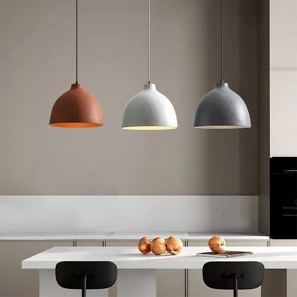 Avi Industriale Resina Sospensione Bianco Arancione Cucina