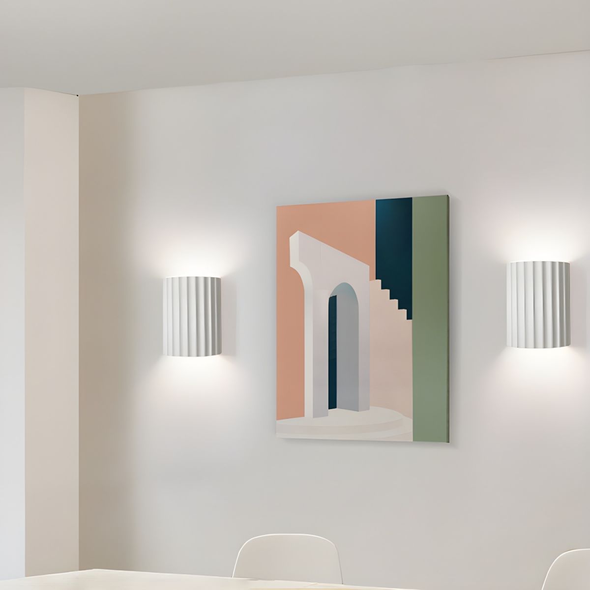 Resin Ribbed Wall Lamp - Blowlighting