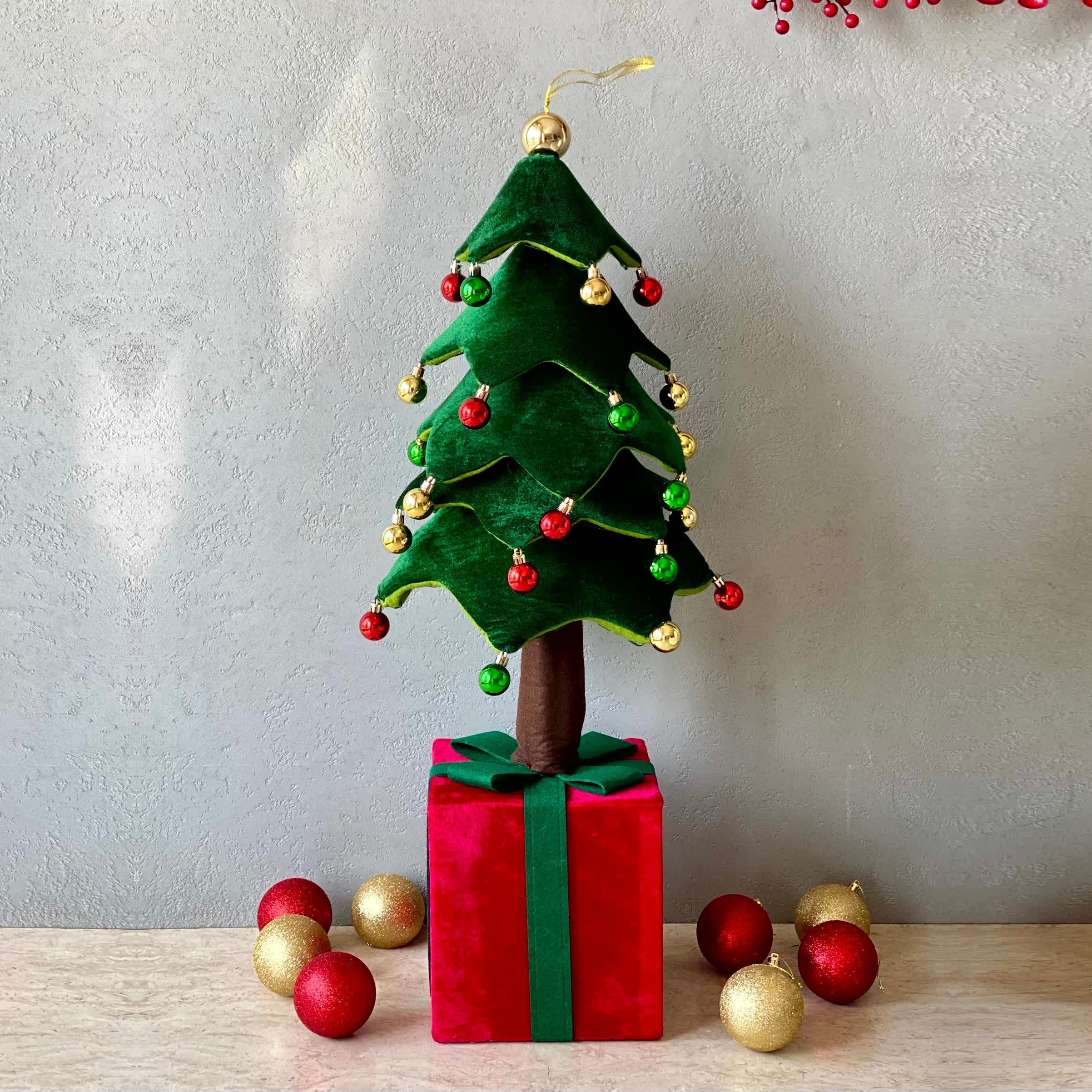 Retractable Xmas Tree Gift Lamp - Lamp Copper