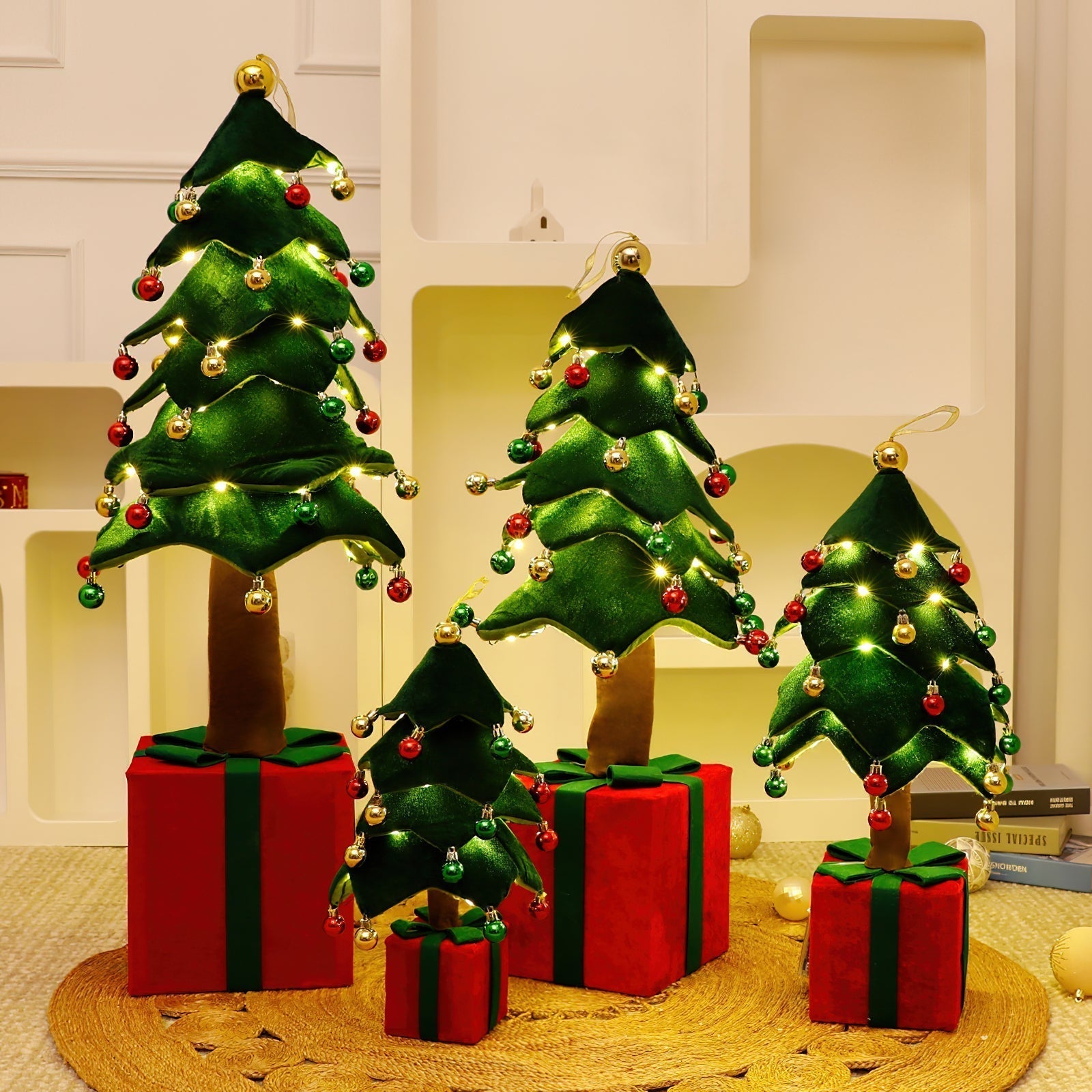 Retractable Xmas Tree Gift Lamp - Lamp Copper