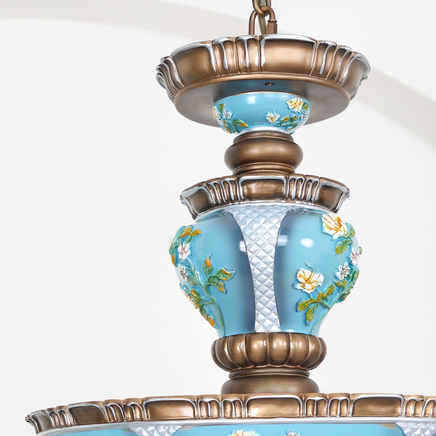 Retro Floral Resin Pendant Light - Blowlighting