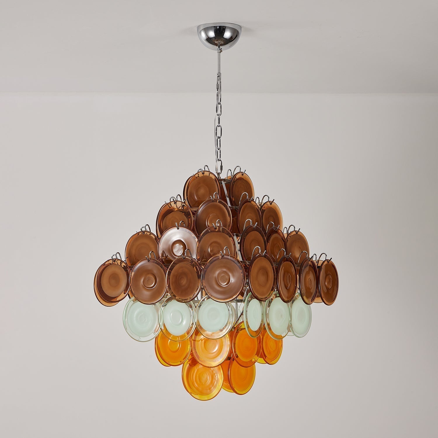 Aurora Chandelier Retro Glass Disc Multicolor Vintage - Neutralighting