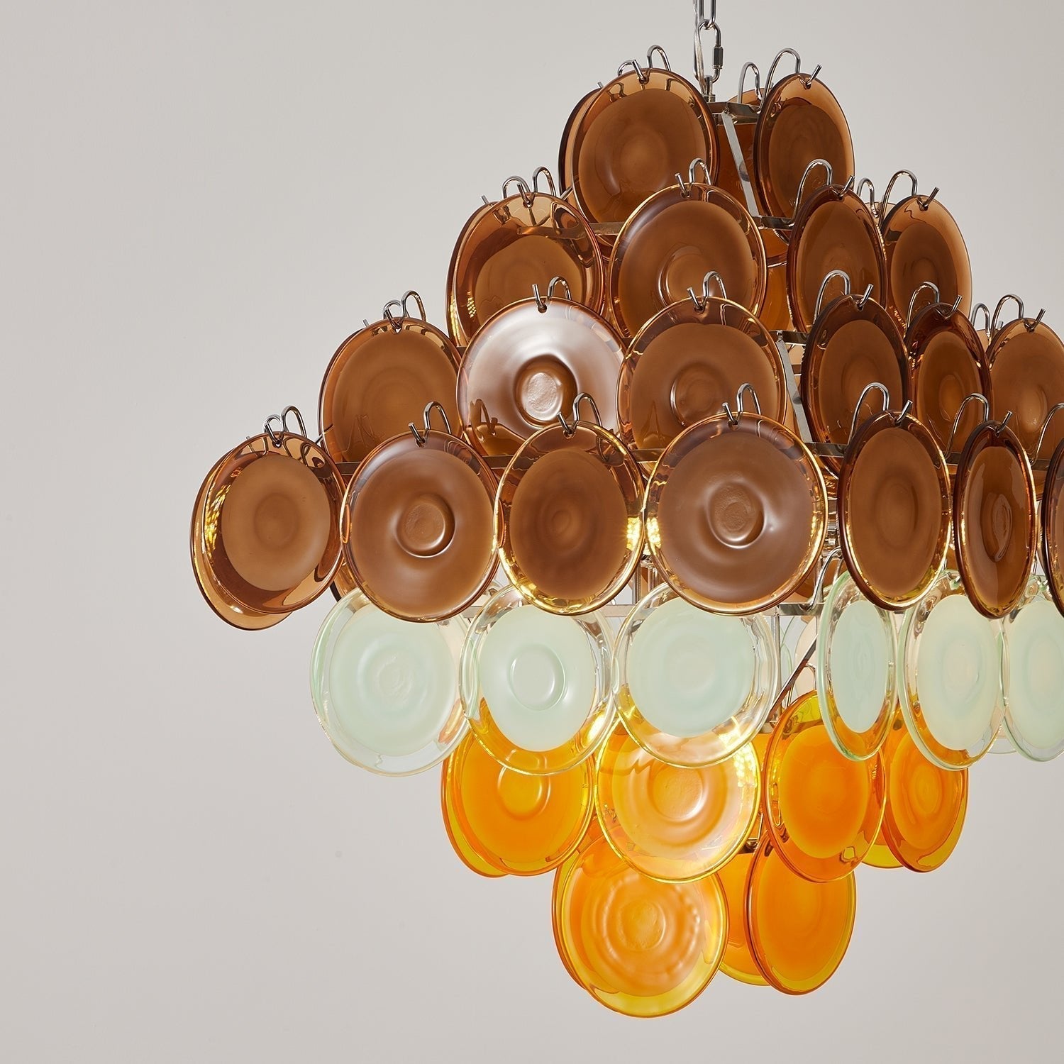 Aurora Chandelier Retro Glass Disc Multicolor Vintage - Neutralighting