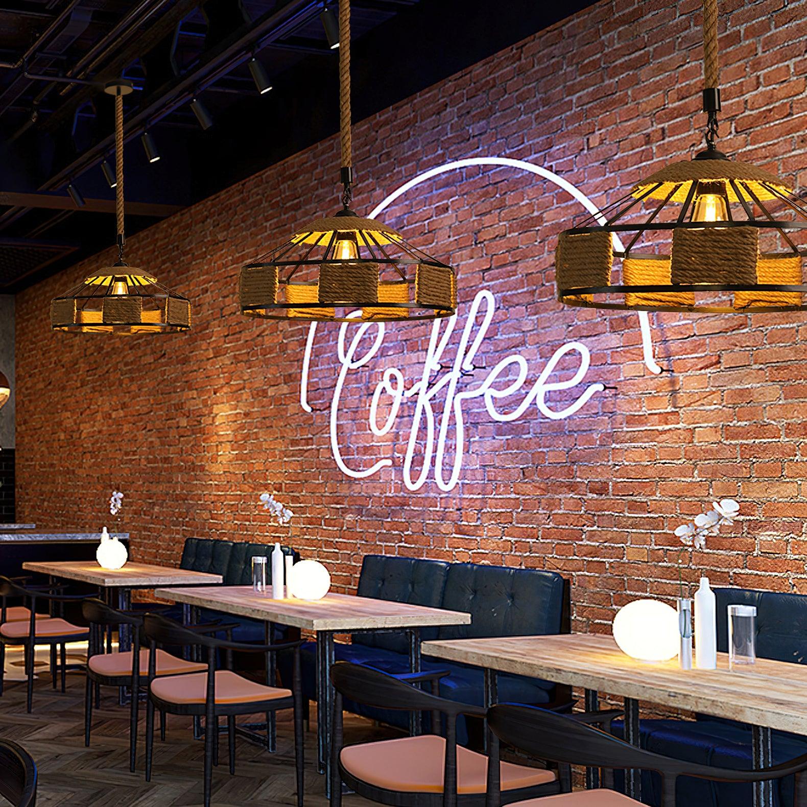 Retro Hemp Rope Exquisite Pendant Light - Blowlighting