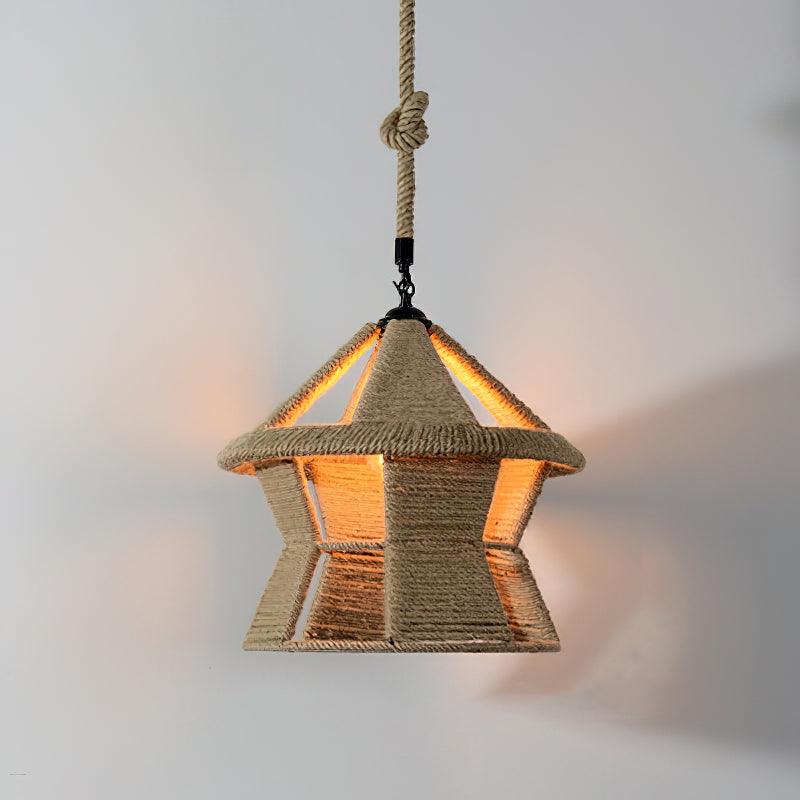 Retro Hemp Rope Exquisite Pendant Light - Blowlighting