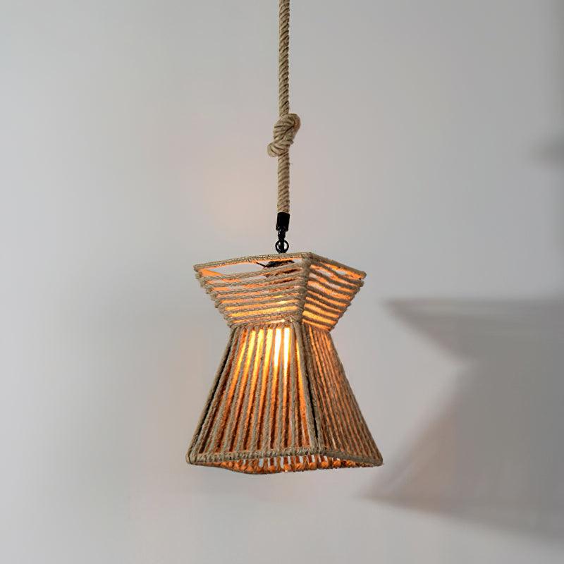 Retro Hemp Rope Exquisite Pendant Light - Blowlighting