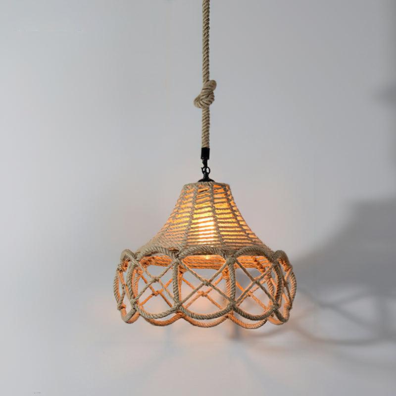 Retro Hemp Rope Exquisite Pendant Light - Blowlighting