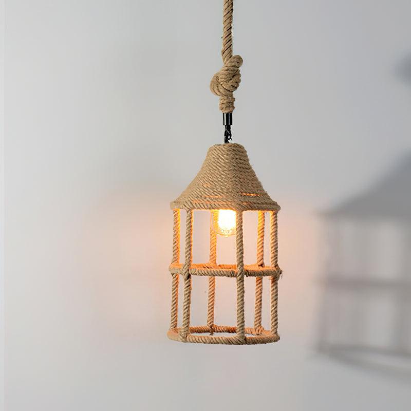 Retro Hemp Rope Exquisite Pendant Light - Blowlighting
