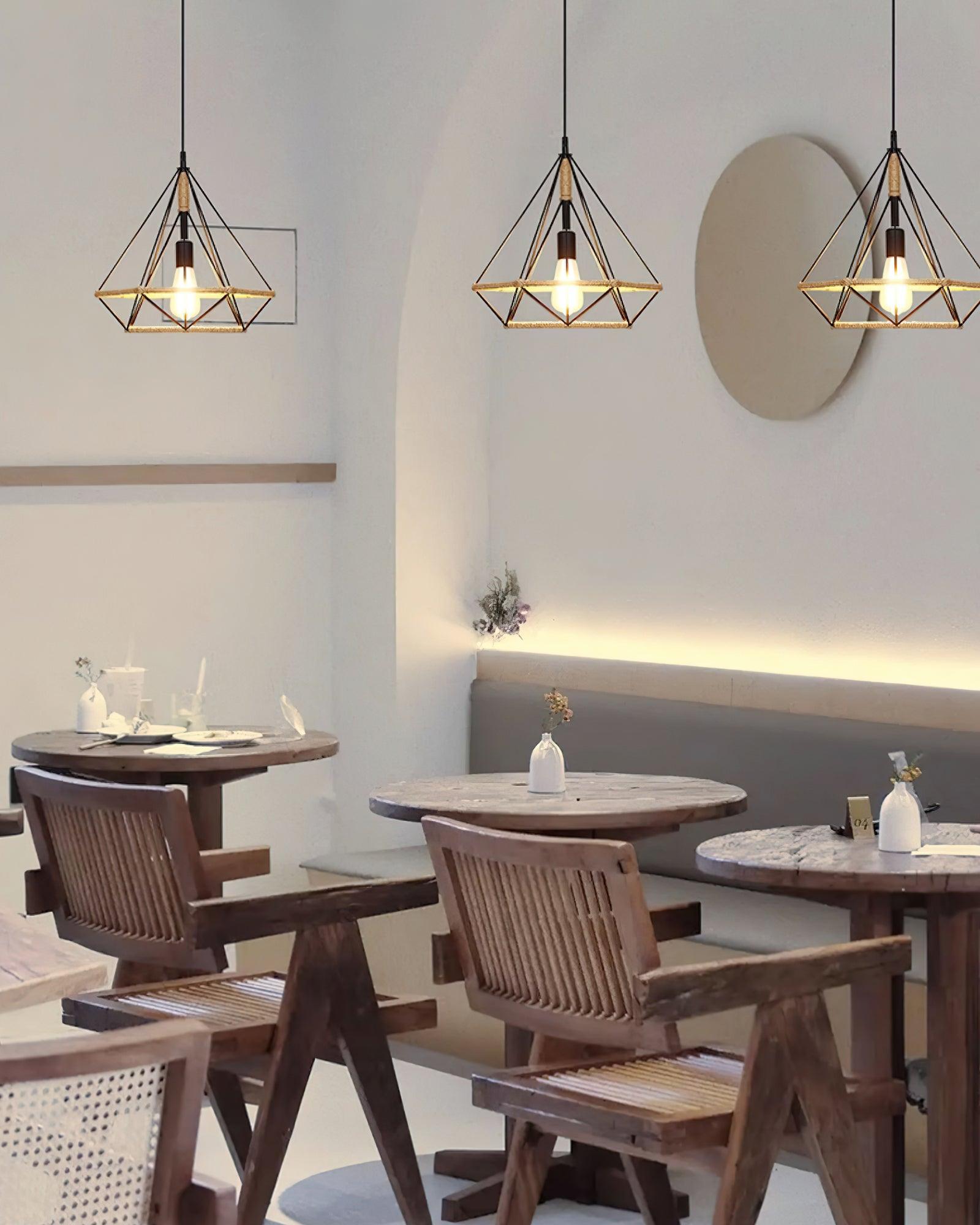 Retro Hemp Rope Interesting Pendant Light - Blowlighting