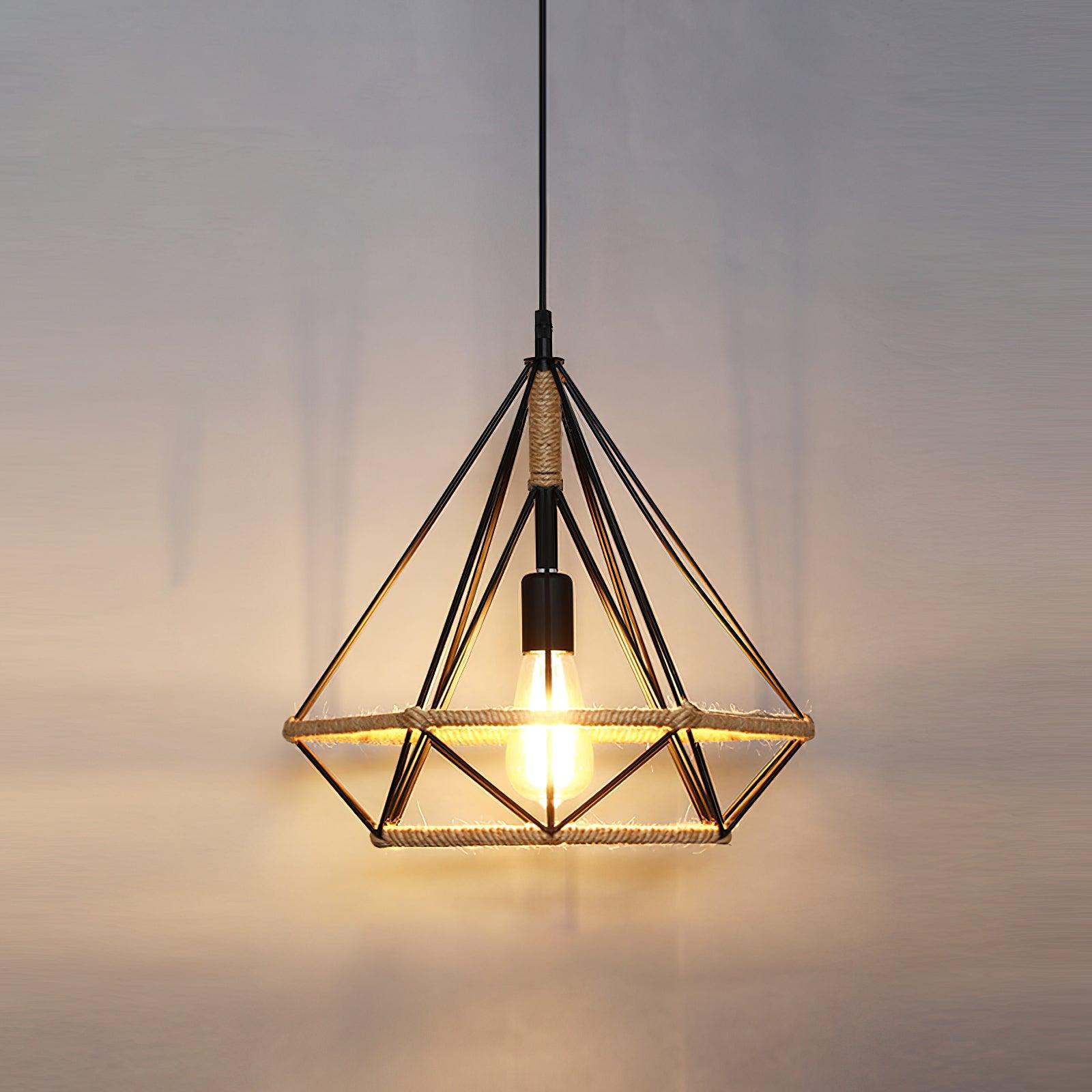 Retro Hemp Rope Interesting Pendant Light - Blowlighting