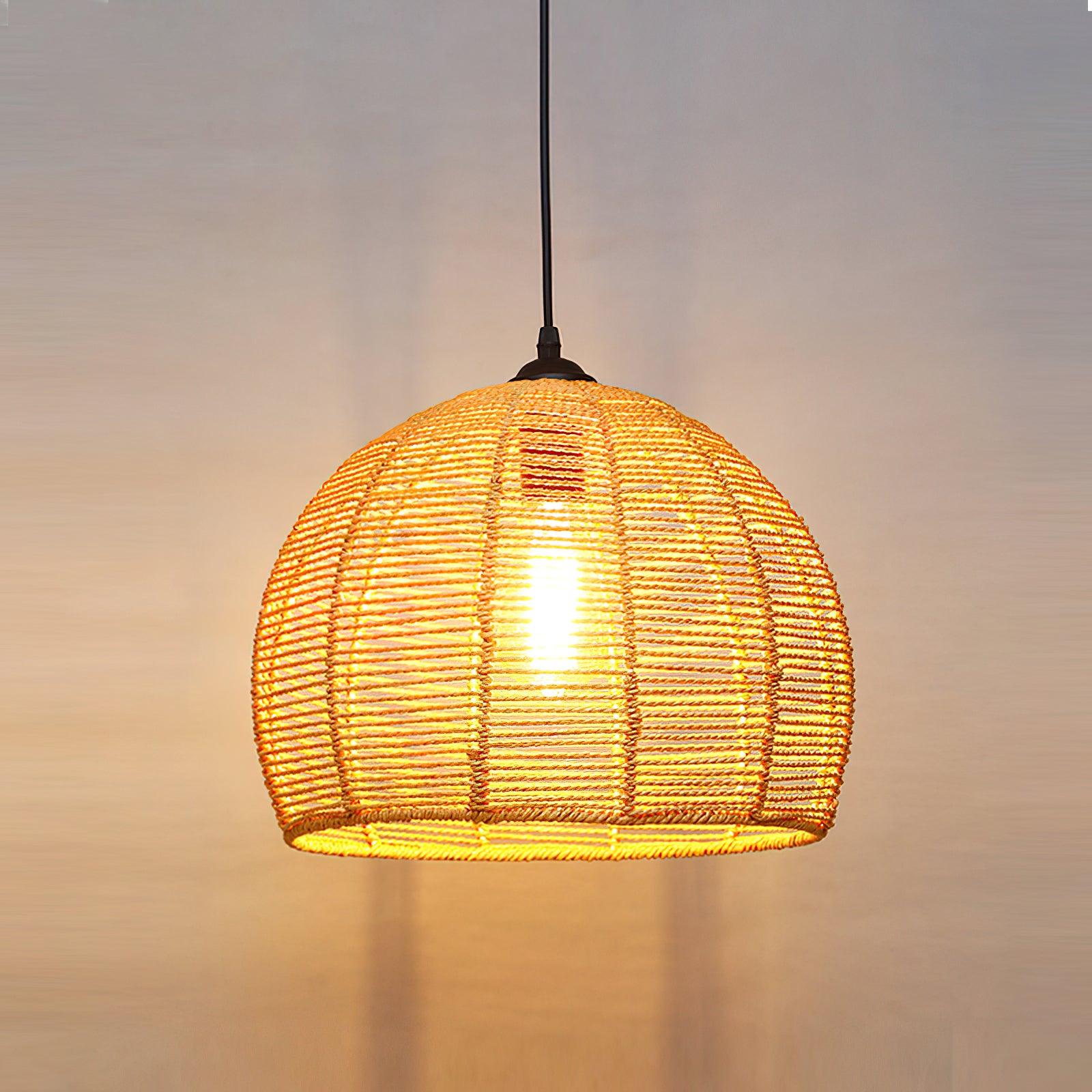 Retro Hemp Rope Interesting Pendant Light - Blowlighting