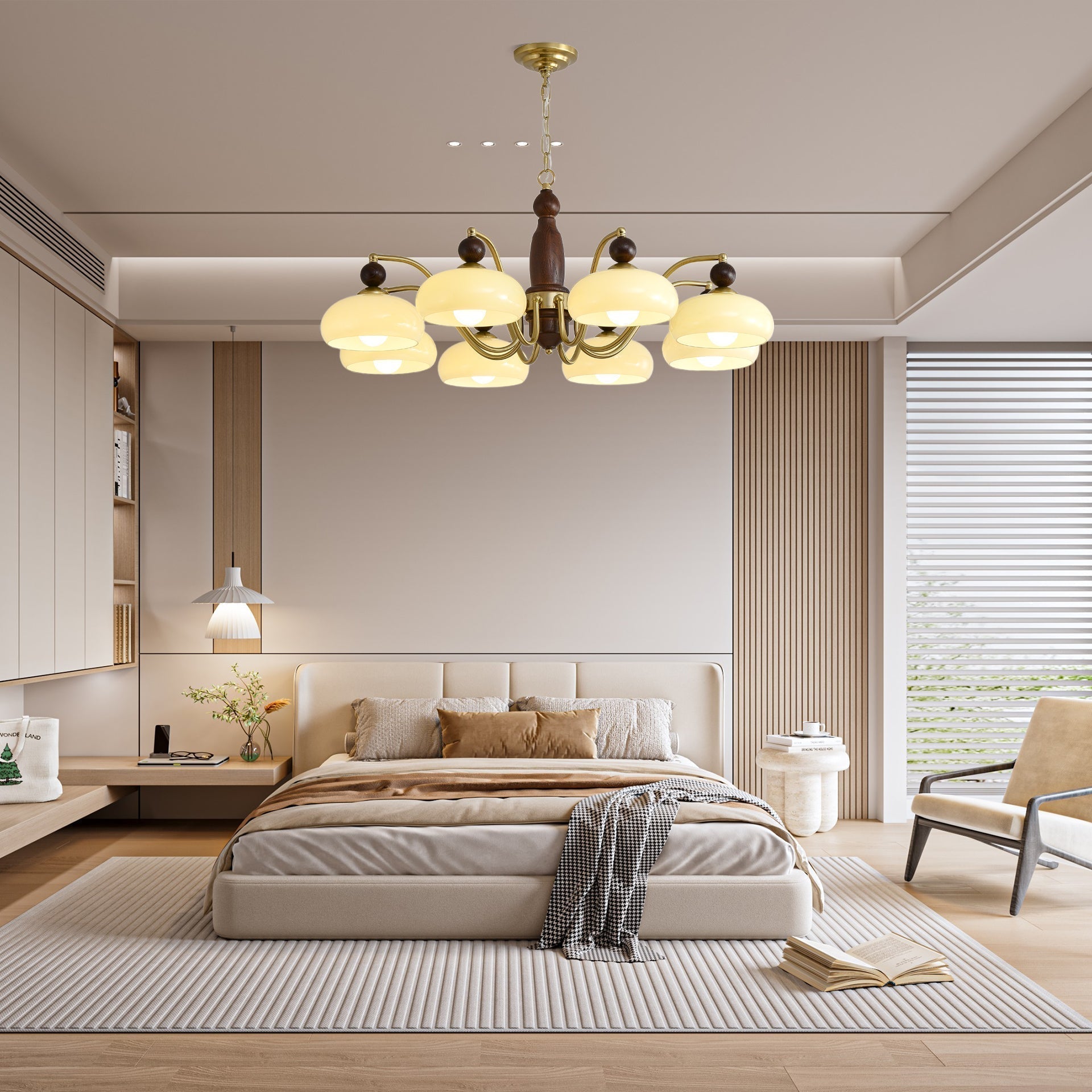 Aurora Chandelier Revival Crown Rustic - Blowlighting