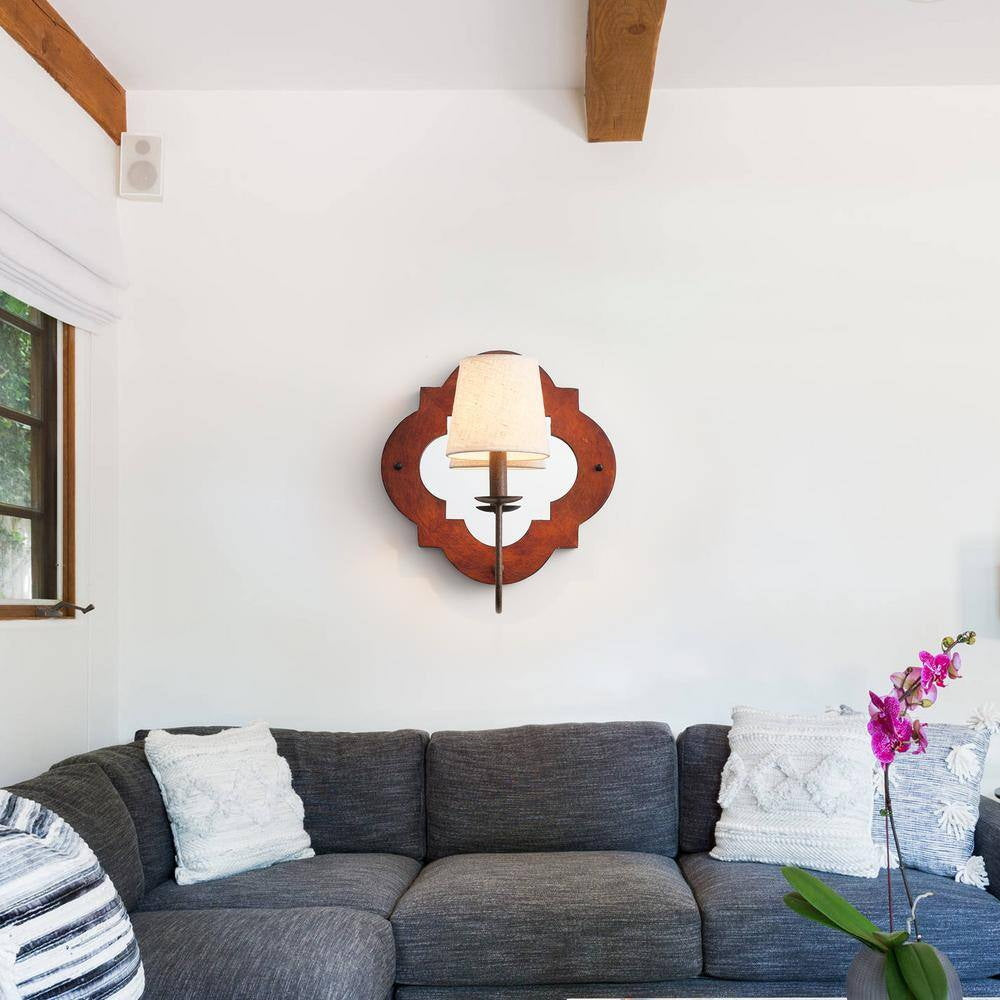 Sytheir Premium Elegance Fabric Wall Lamp - Lamp Copper