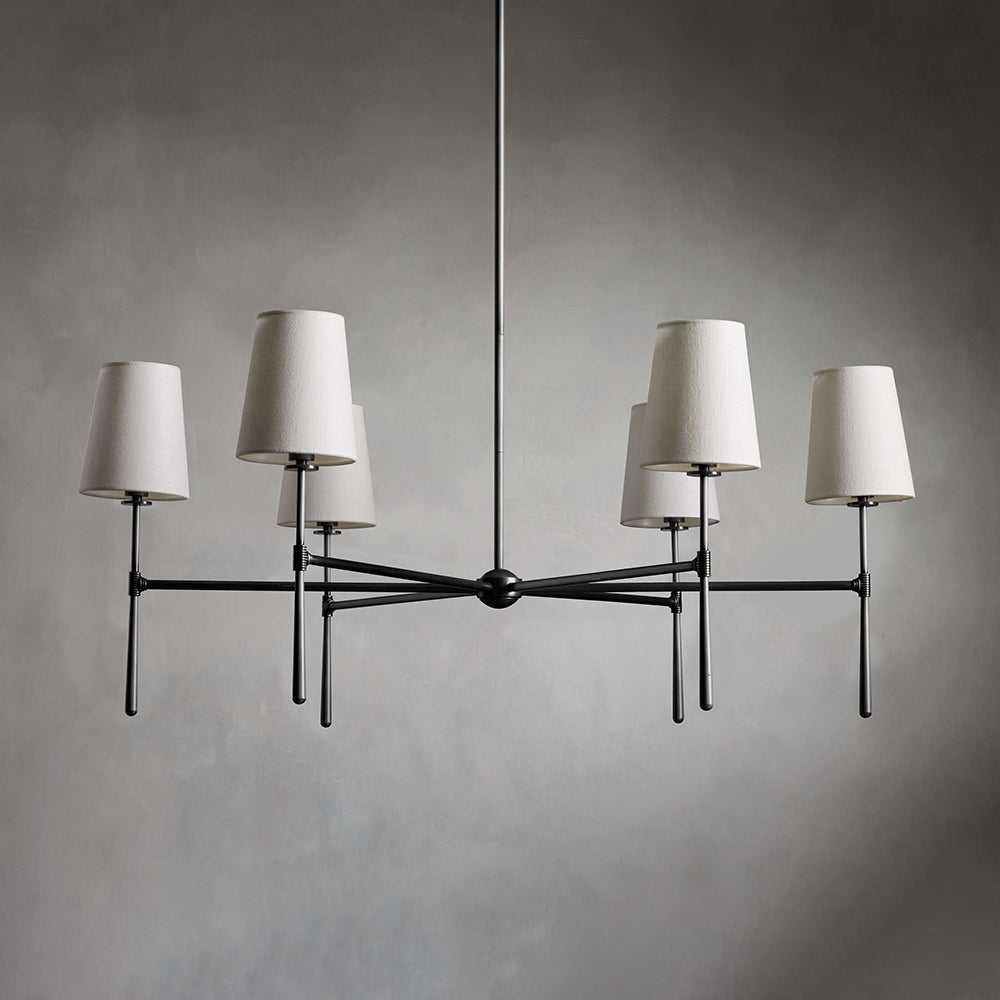 Silva Lampadario a 4/6 Luci Stile Metà Secolo