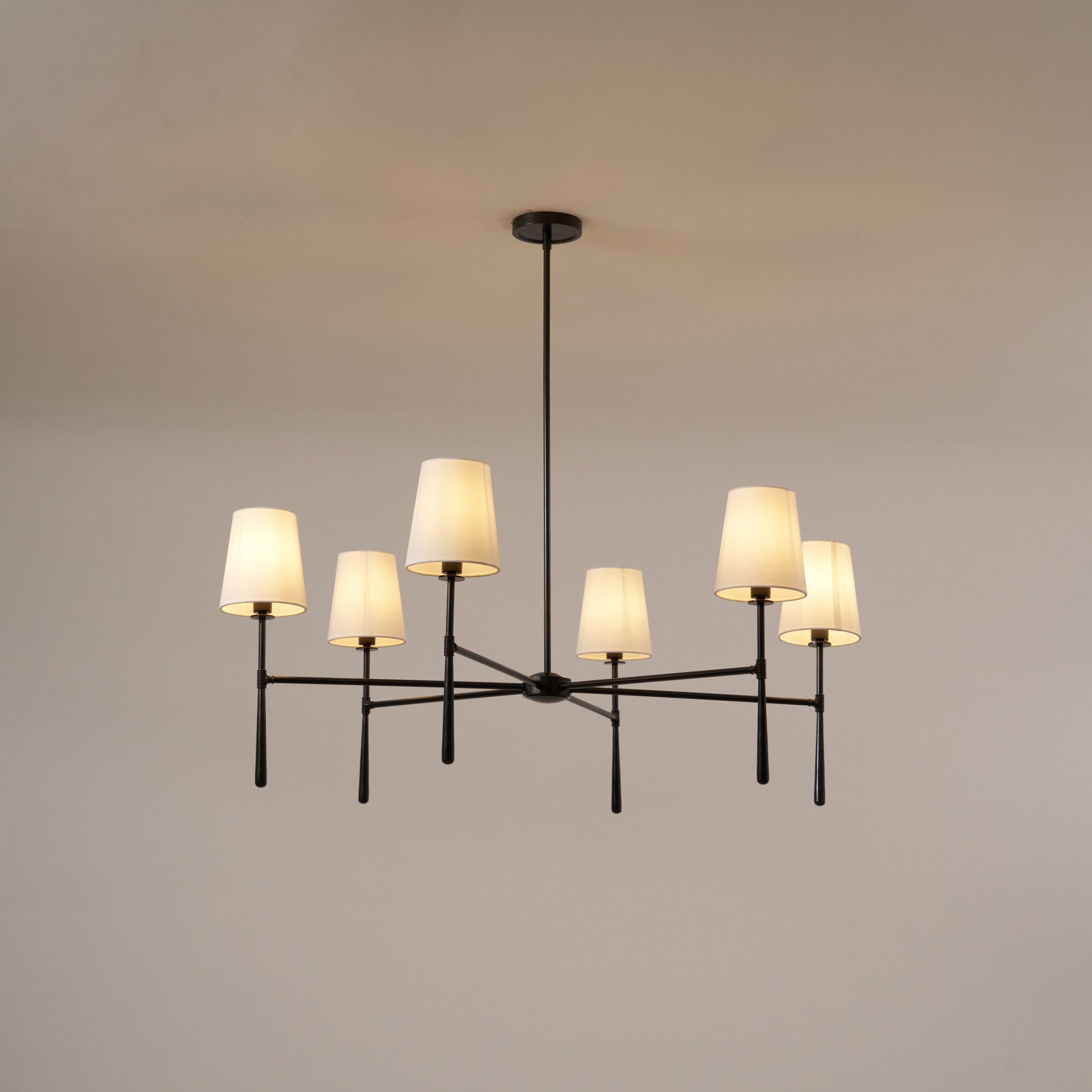 Silva Lampadario a 4/6 Luci Stile Metà Secolo