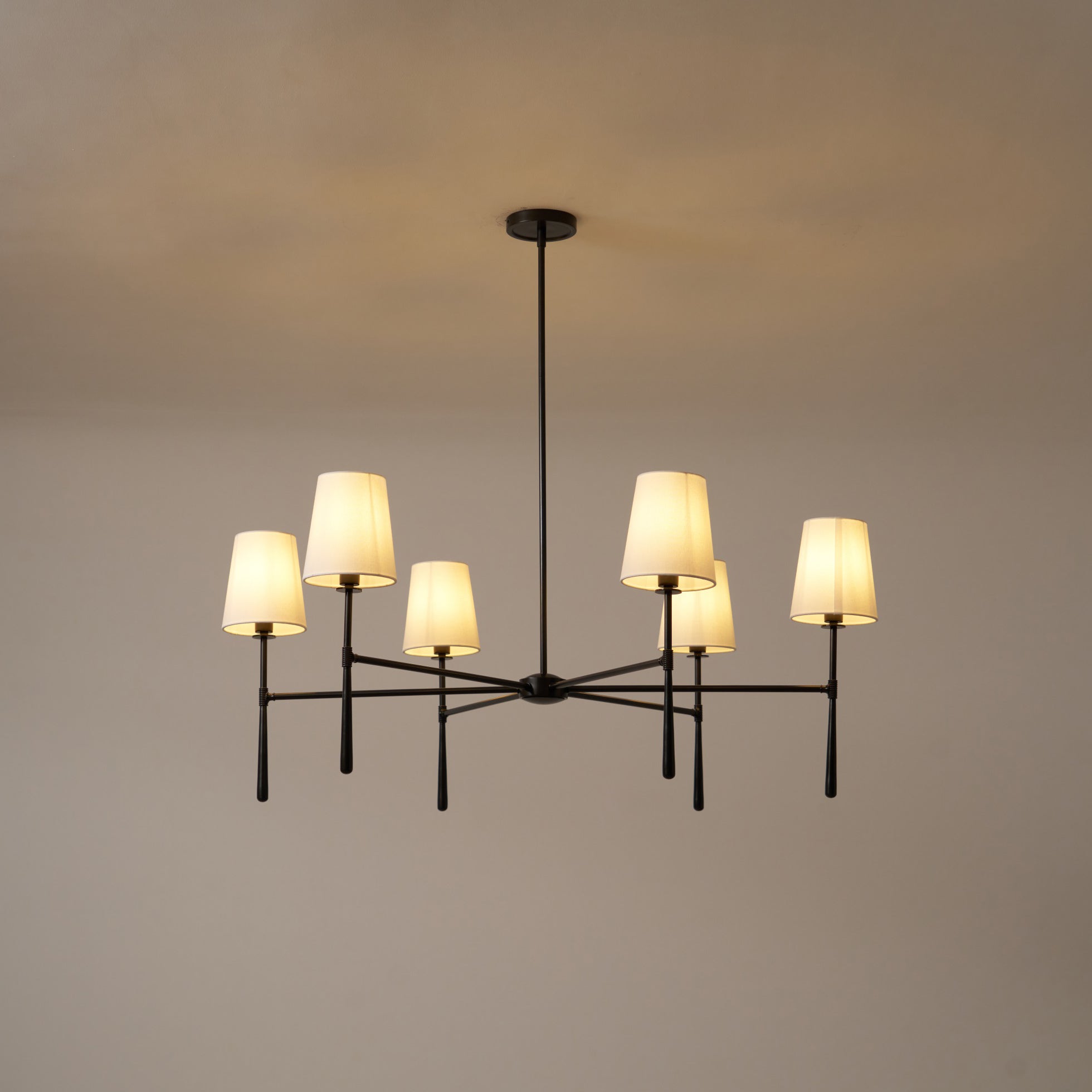 Silva Lampadario a 4/6 Luci Stile Metà Secolo