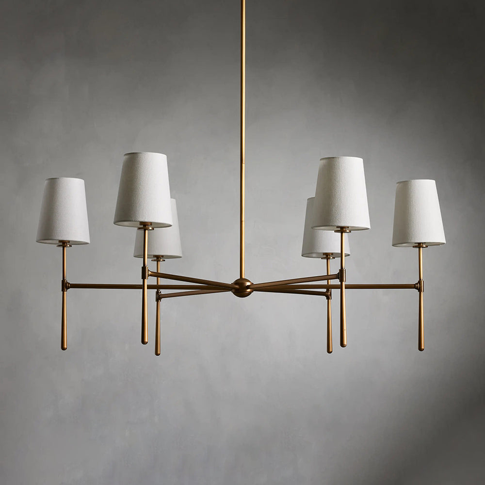 Silva Lampadario a 4/6 Luci Stile Metà Secolo