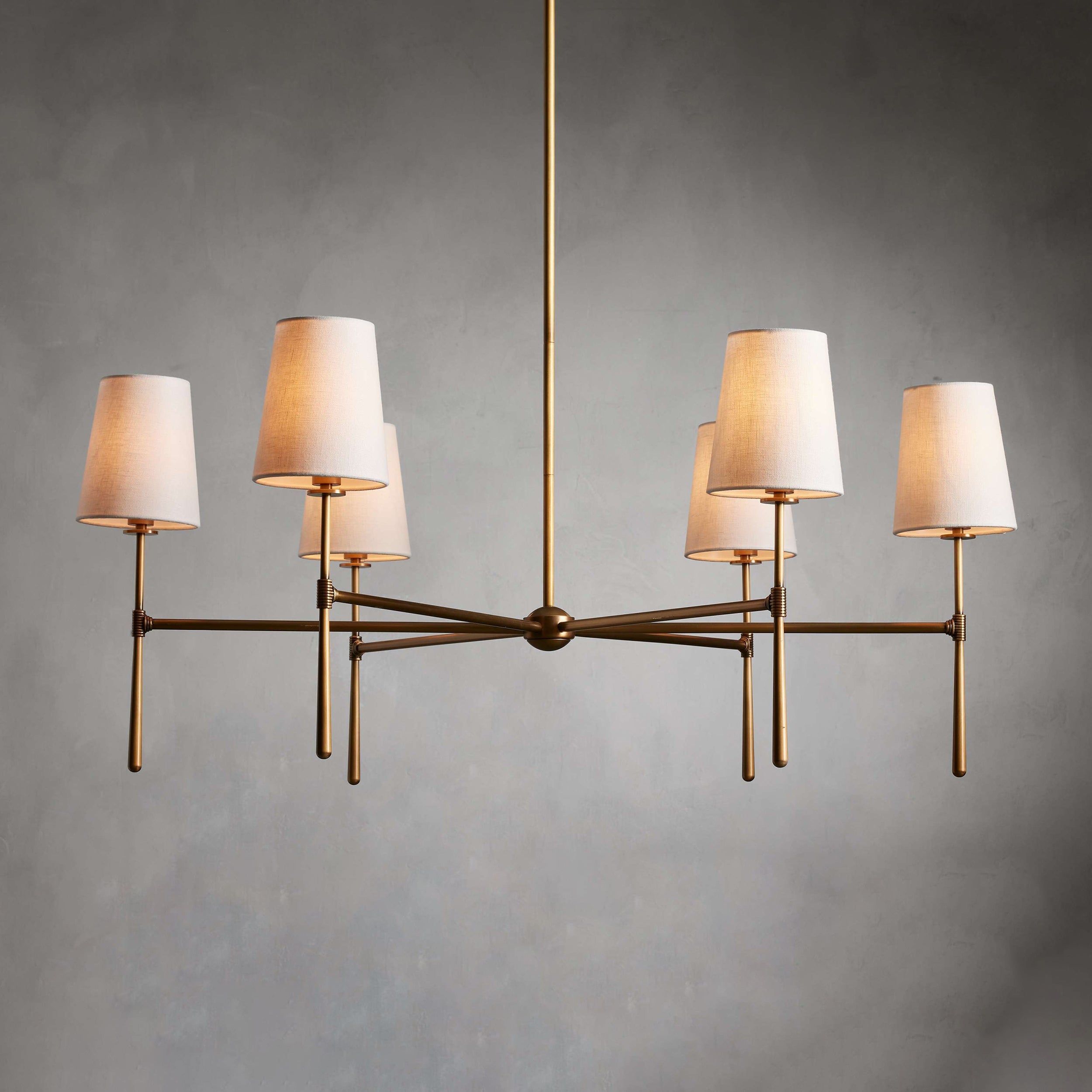 Silva Lampadario a 4/6 Luci Stile Metà Secolo