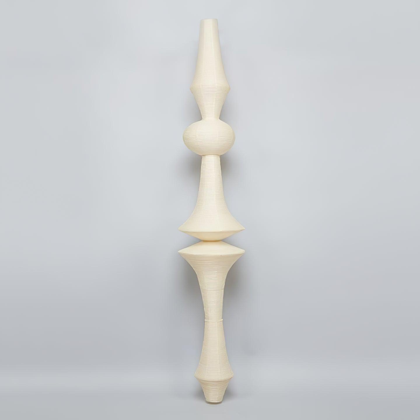 Ritta Lampada a Sospensione Verticale Scultorea in Carta