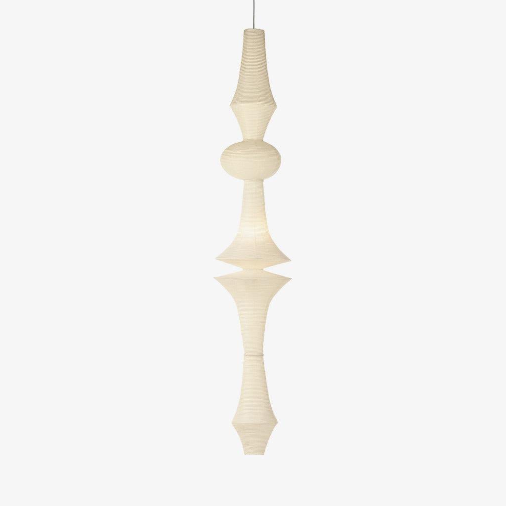 Ritta Lampada a Sospensione Verticale Scultorea in Carta