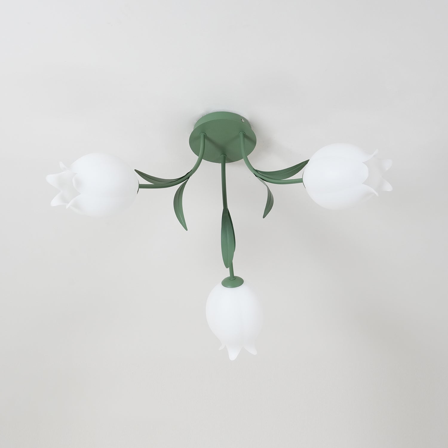 Aria Lampada da Soffitto Flush Mount con Fiore Naturale