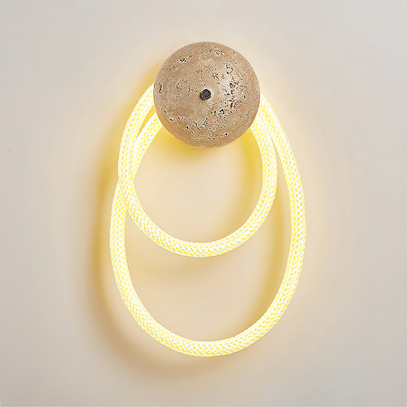 Vavele Modern Minimalist Travertine Wall lamp - Lamp Copper