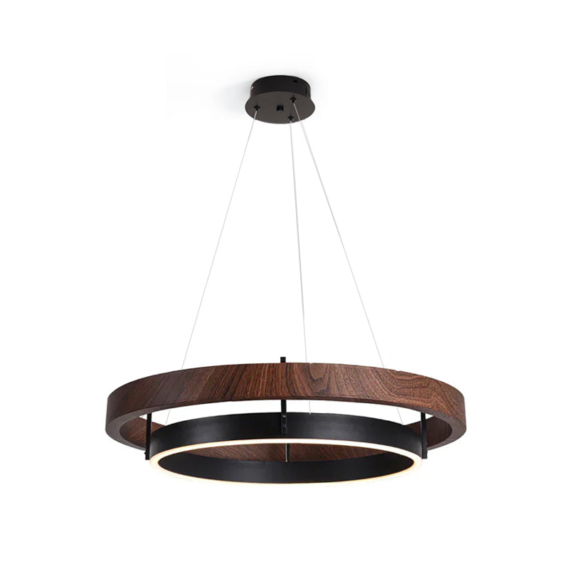Muto Lampadario ad Anello in Legno