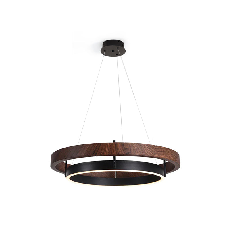 Muto Lampadario ad Anello in Legno