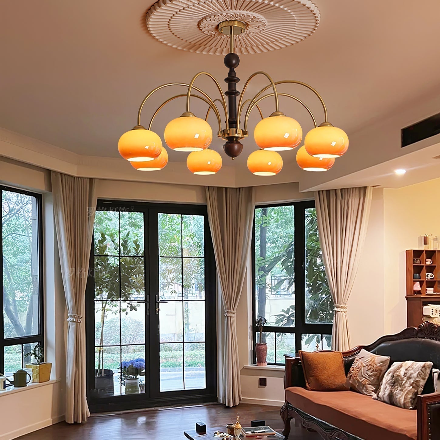 Ripe Persimmon Chandelier - Blowlighting
