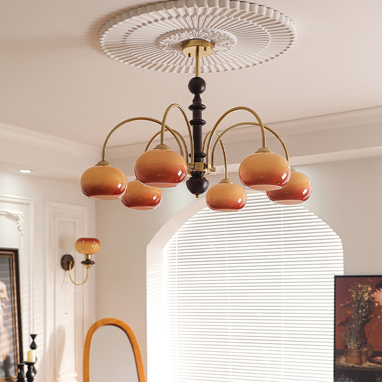Ripe Persimmon Chandelier - Blowlighting
