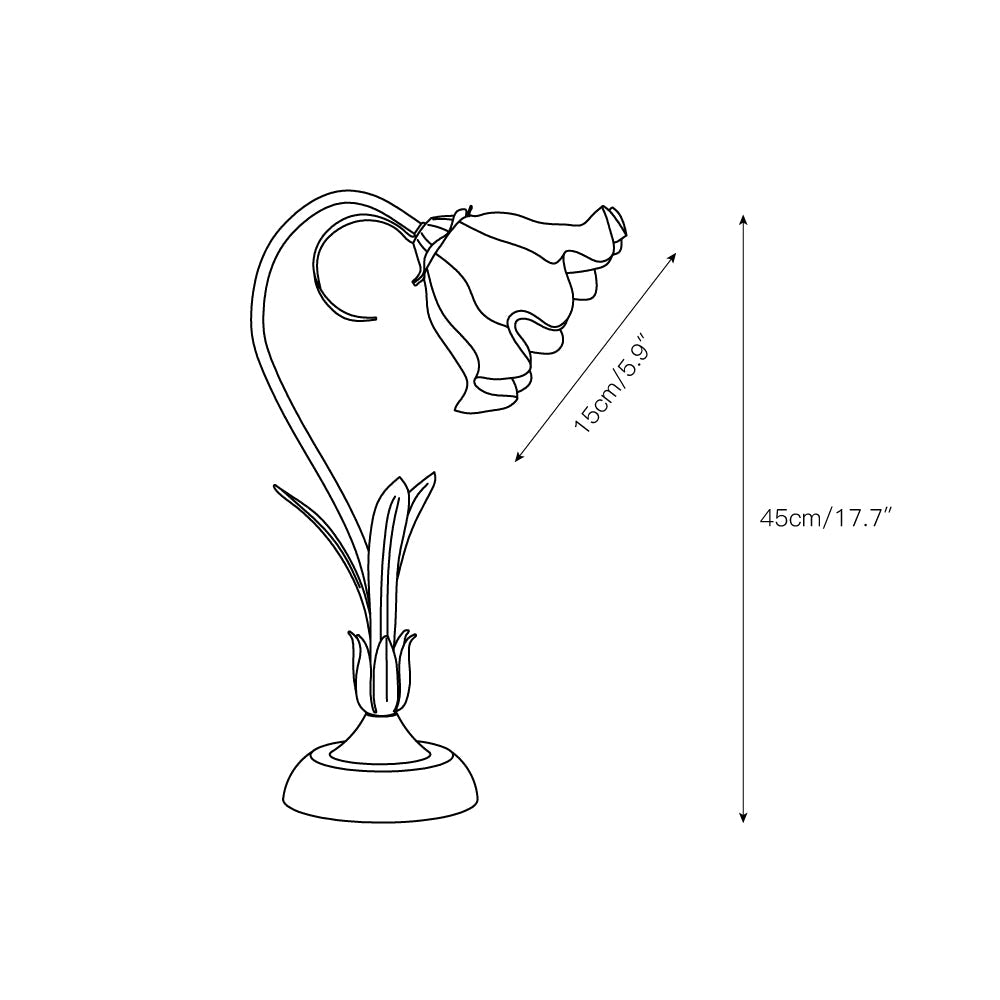 Romantic Flower Table Lamp - Lamp Copper