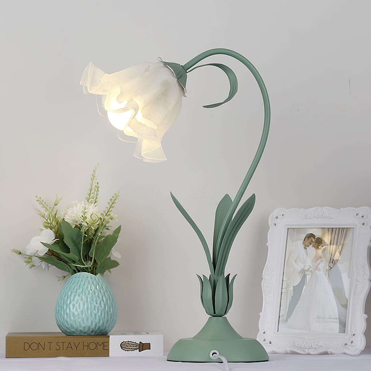 Romantic Flower Table Lamp - Lamp Copper